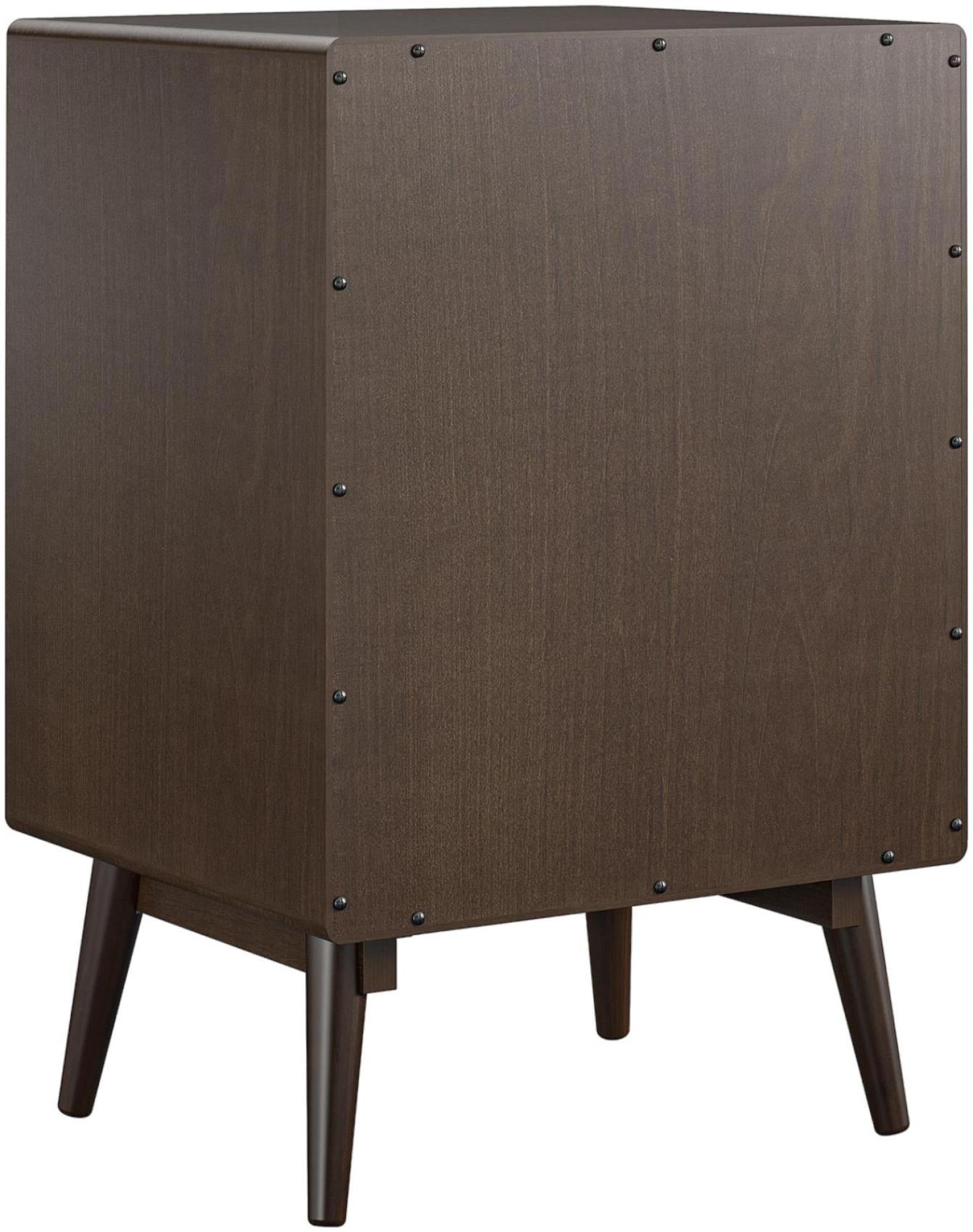 Product photograph of Alphason Novogratz Brittany Walnut Turntable Stand - 4660801comnuk from Choice Furniture Superstore.