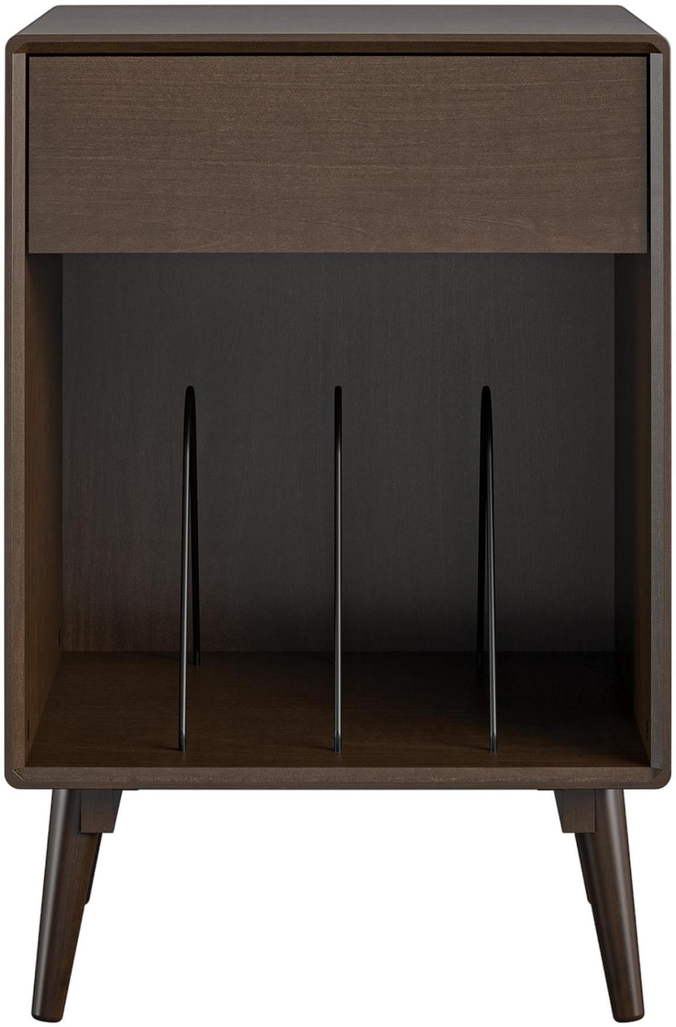 Product photograph of Alphason Novogratz Brittany Walnut Turntable Stand - 4660801comnuk from Choice Furniture Superstore.
