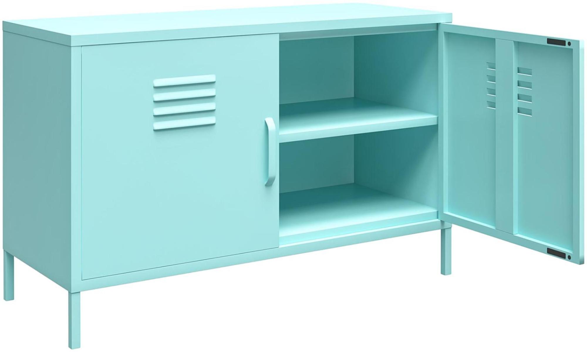 Product photograph of Alphason Novogratz Cache Mint 2 Door Locker Accent Sideboard from Choice Furniture Superstore.