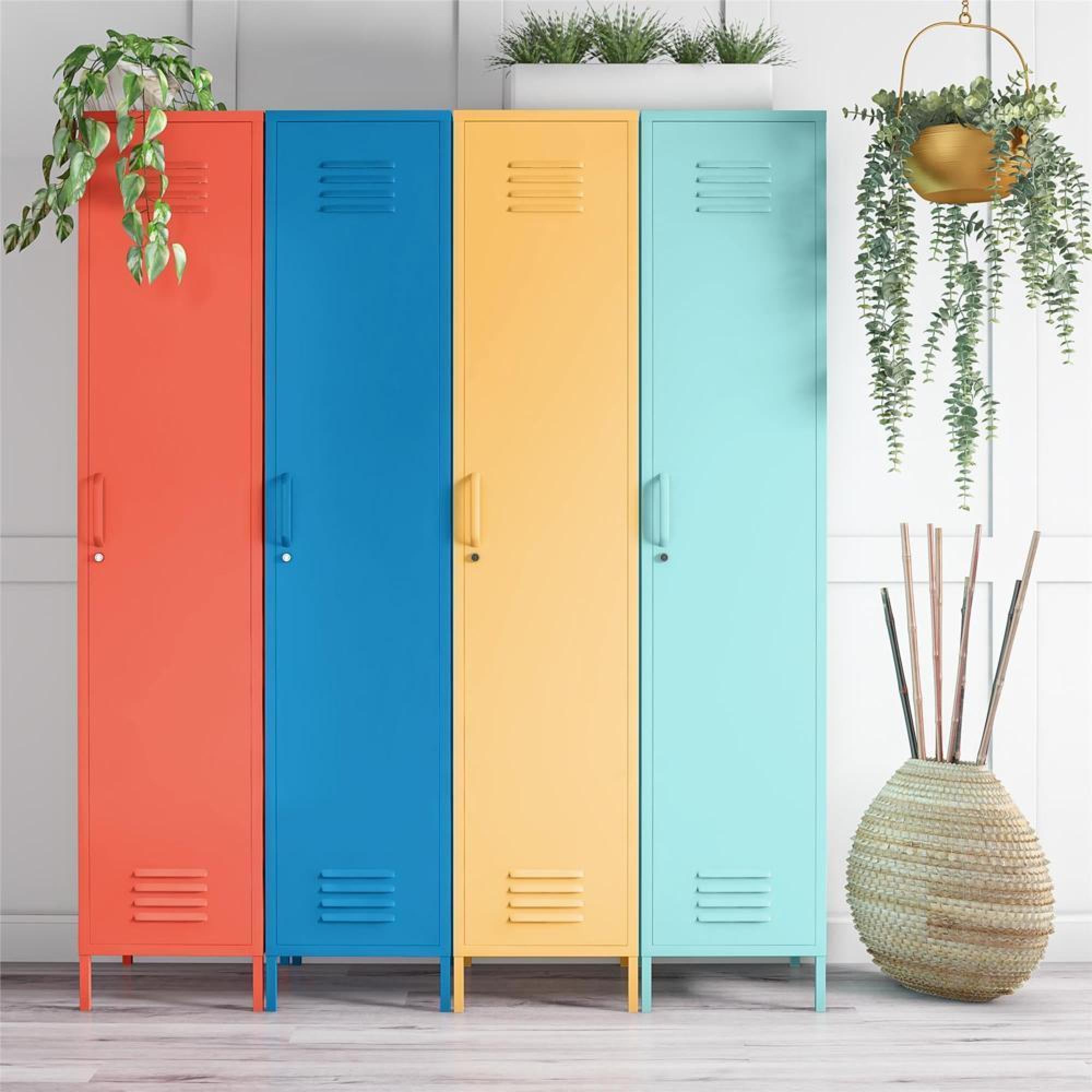 Product photograph of Alphason Novogratz Cache Mint 1 Door Locker Storage Cabinet from Choice Furniture Superstore.