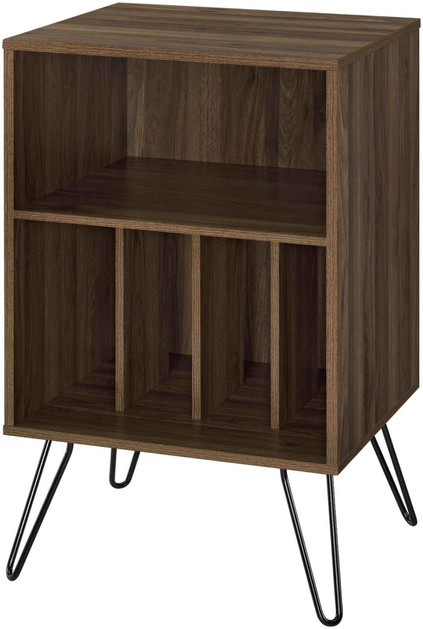 Product photograph of Alphason Novogratz Concord Walnut Turntable Stand from Choice Furniture Superstore.