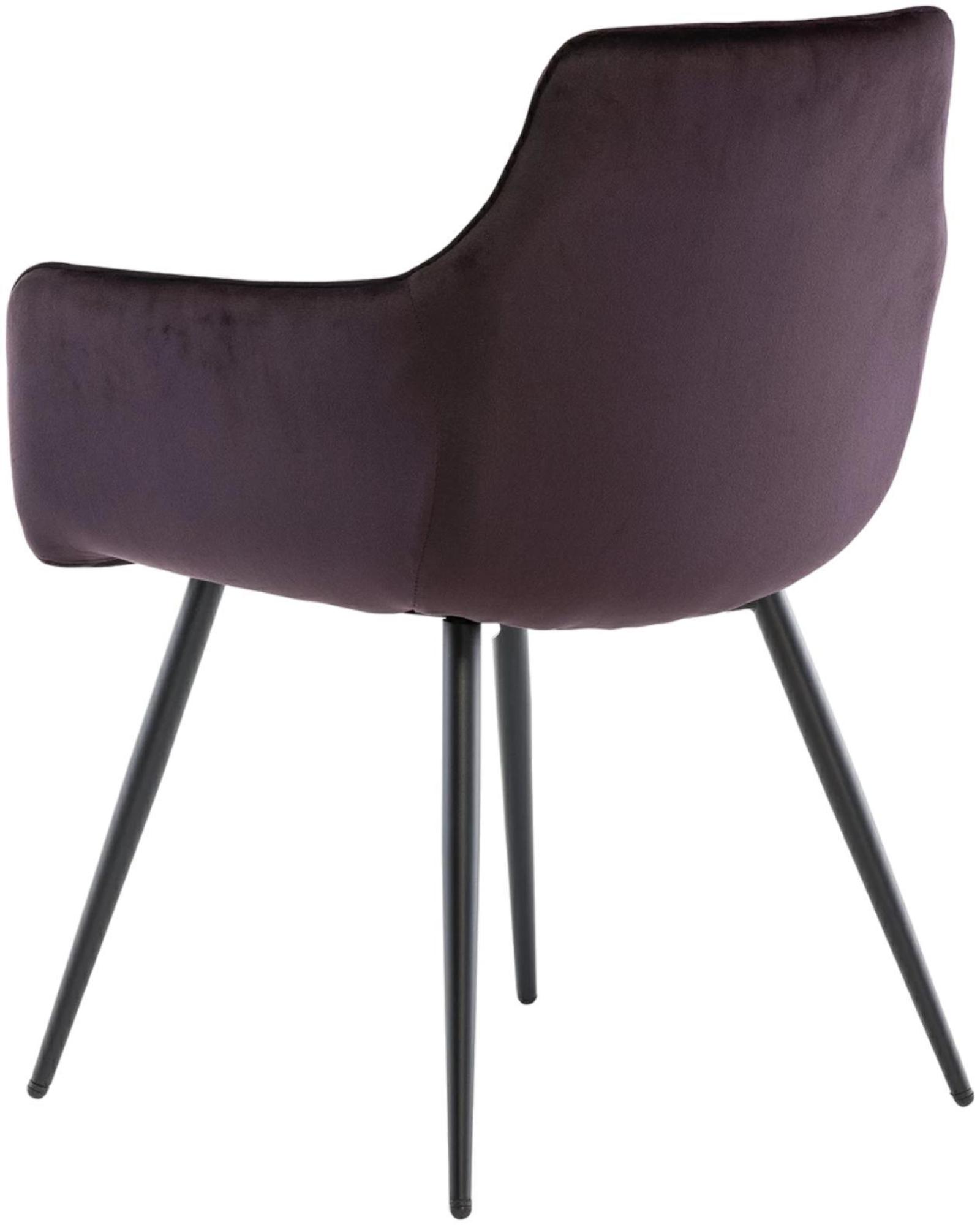 Product photograph of Felix Aubergine Velvet Fabric Armchair Sold In Pairs from Choice Furniture Superstore.