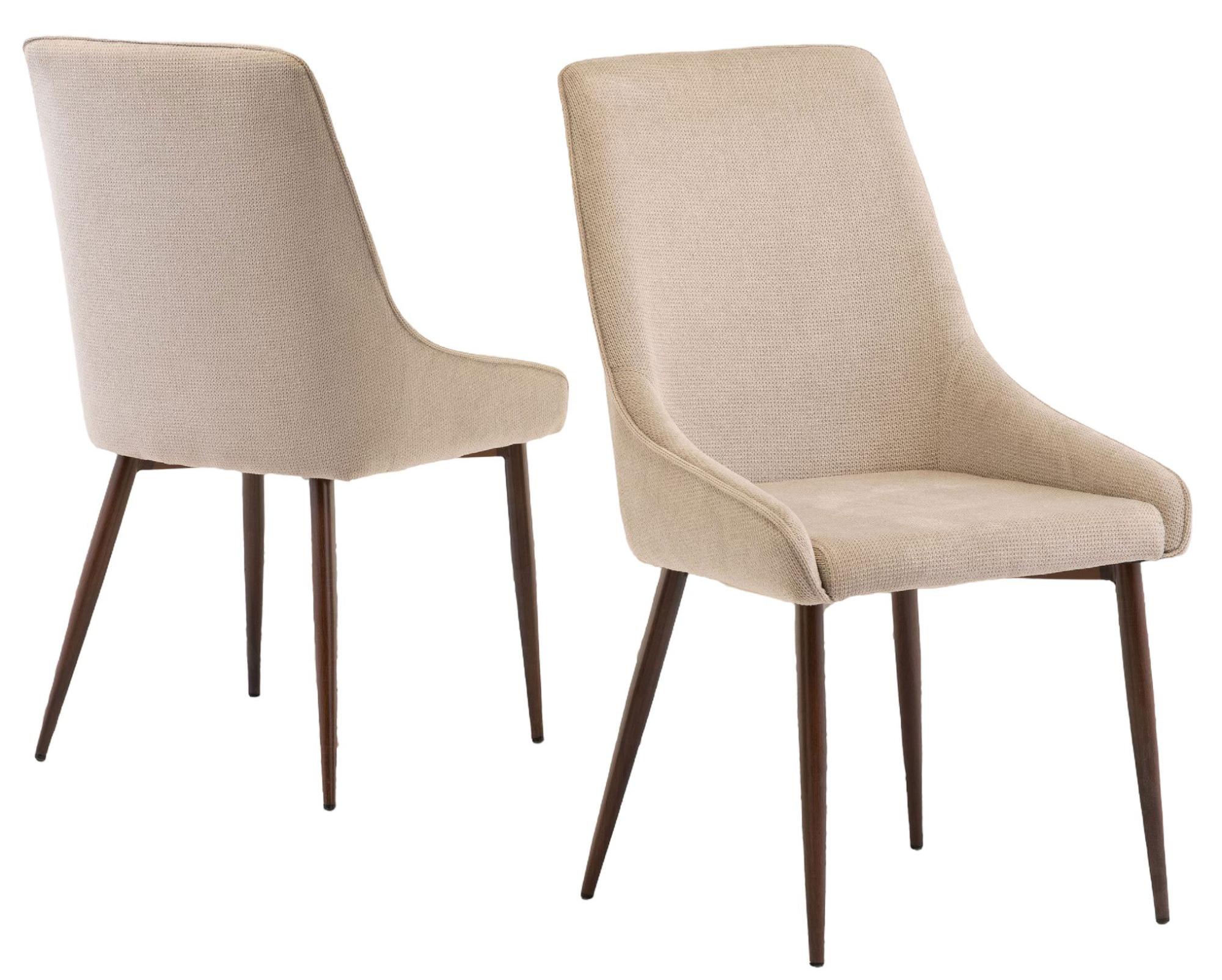 Product photograph of Jade Ivory Fabric Dining Chair Sold In Pairs from Choice Furniture Superstore.