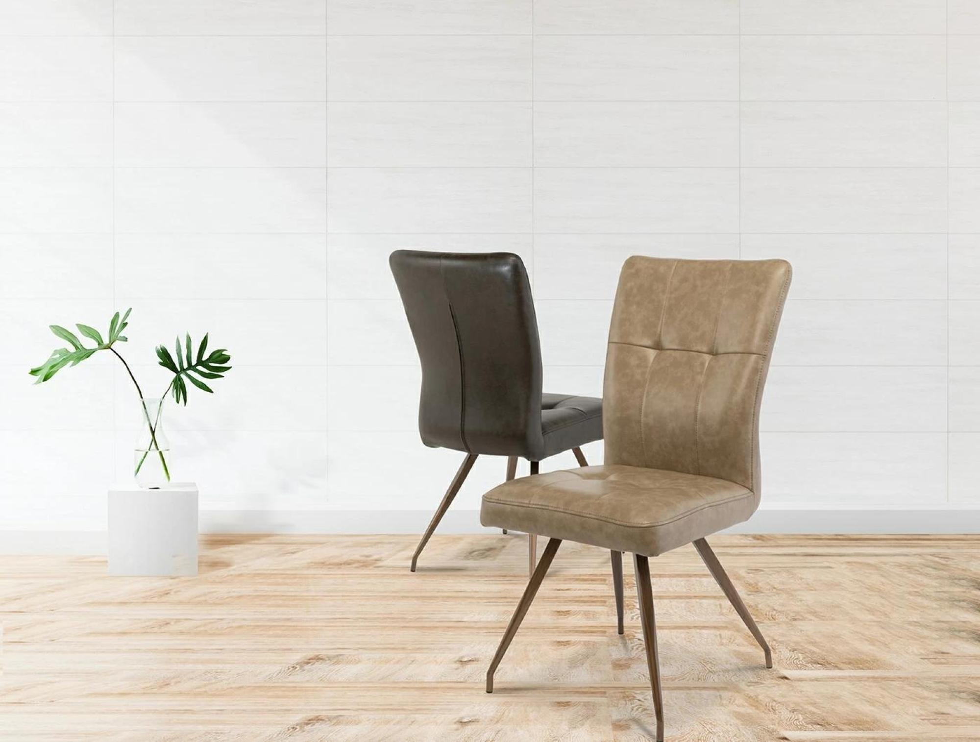 Product photograph of Kabana Dark Brown Dining Chair Sold In Pairs from Choice Furniture Superstore.