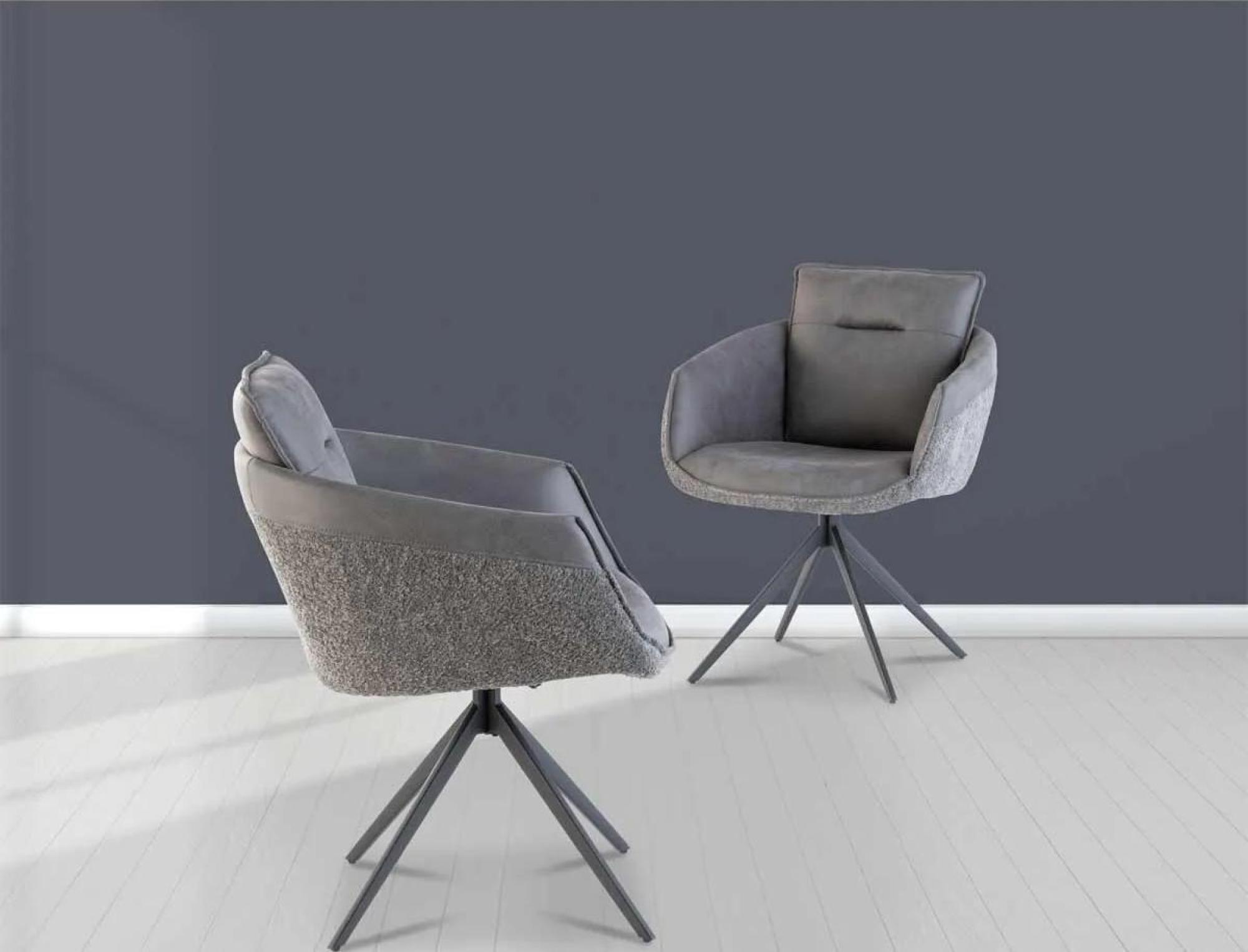 Product photograph of Laguna Grey Velvet Fabric Dining Chair Sold In Pairs from Choice Furniture Superstore.