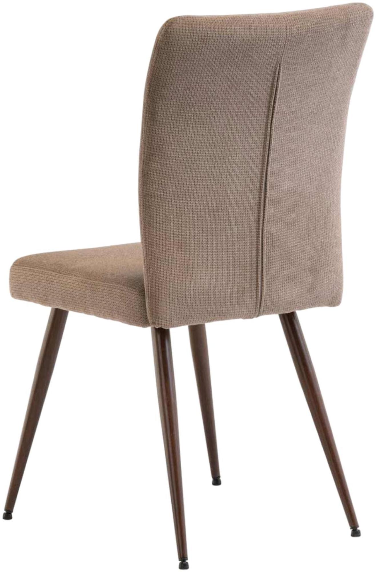 Product photograph of Murano Mocha Fabric Dining Chair Sold In Pairs from Choice Furniture Superstore.