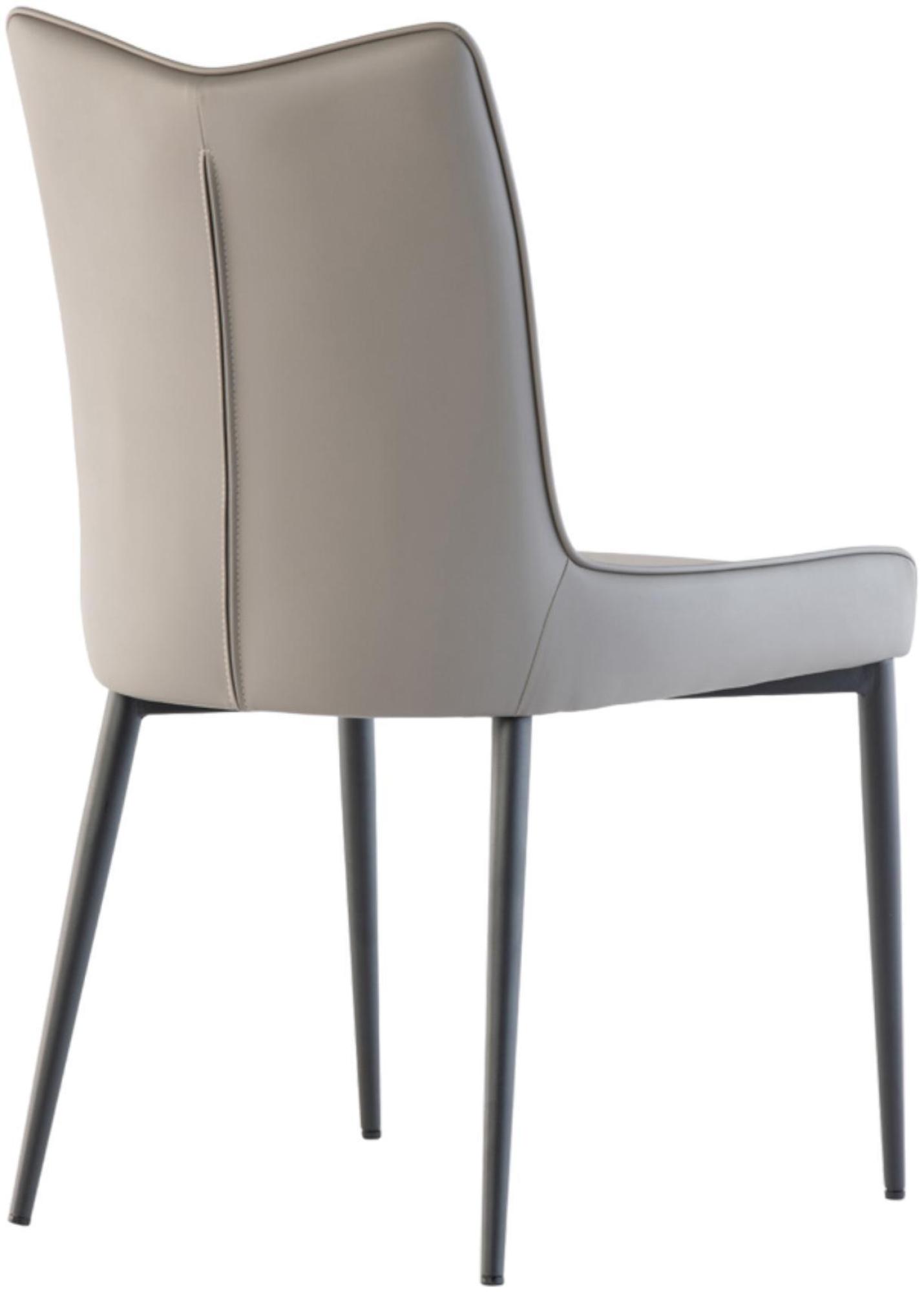 Product photograph of Nardo Grey Faux Leather Dining Chair Sold In Pairs from Choice Furniture Superstore.