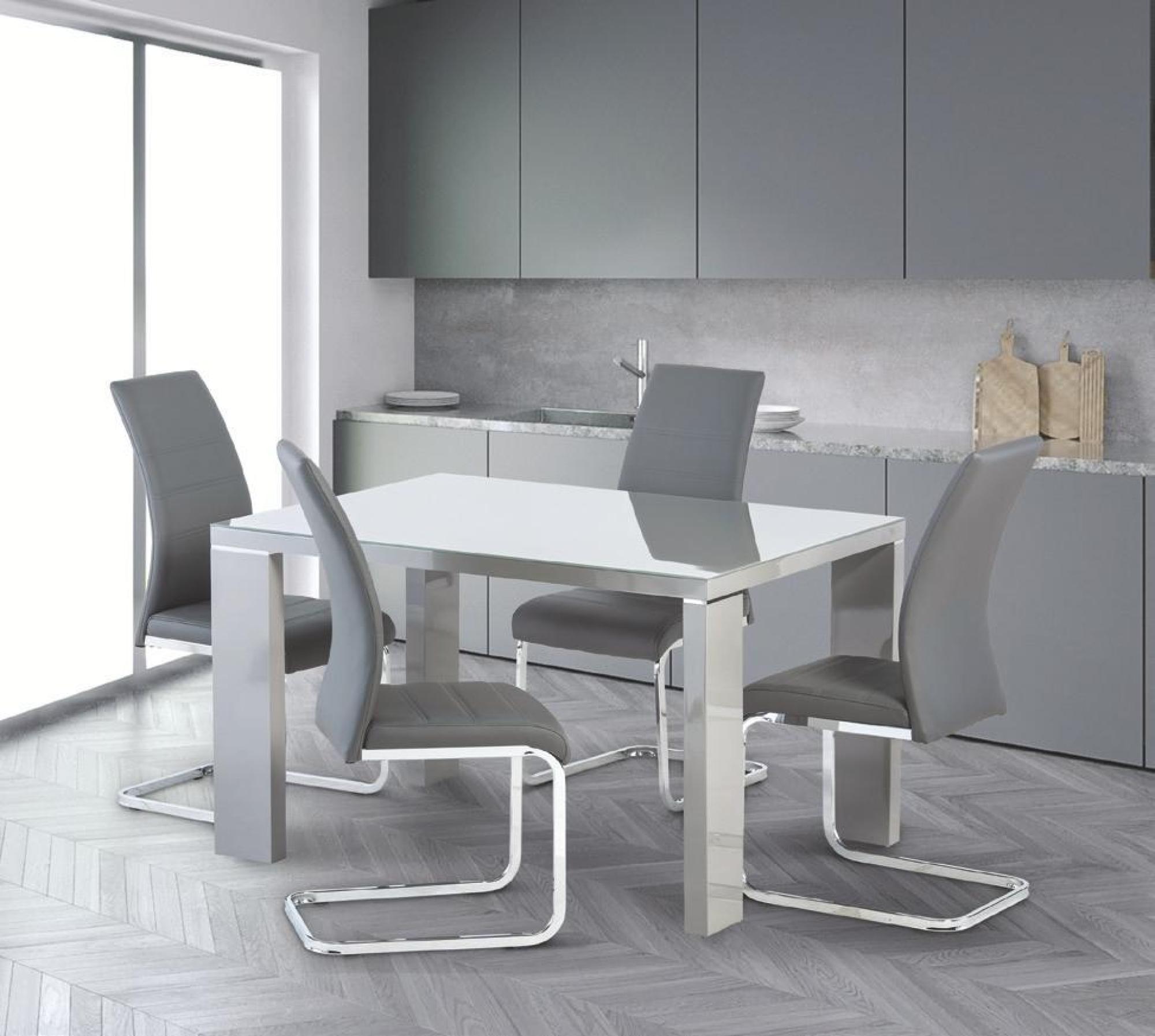 Product photograph of Soho Grey 6 Seater Dining Table from Choice Furniture Superstore.