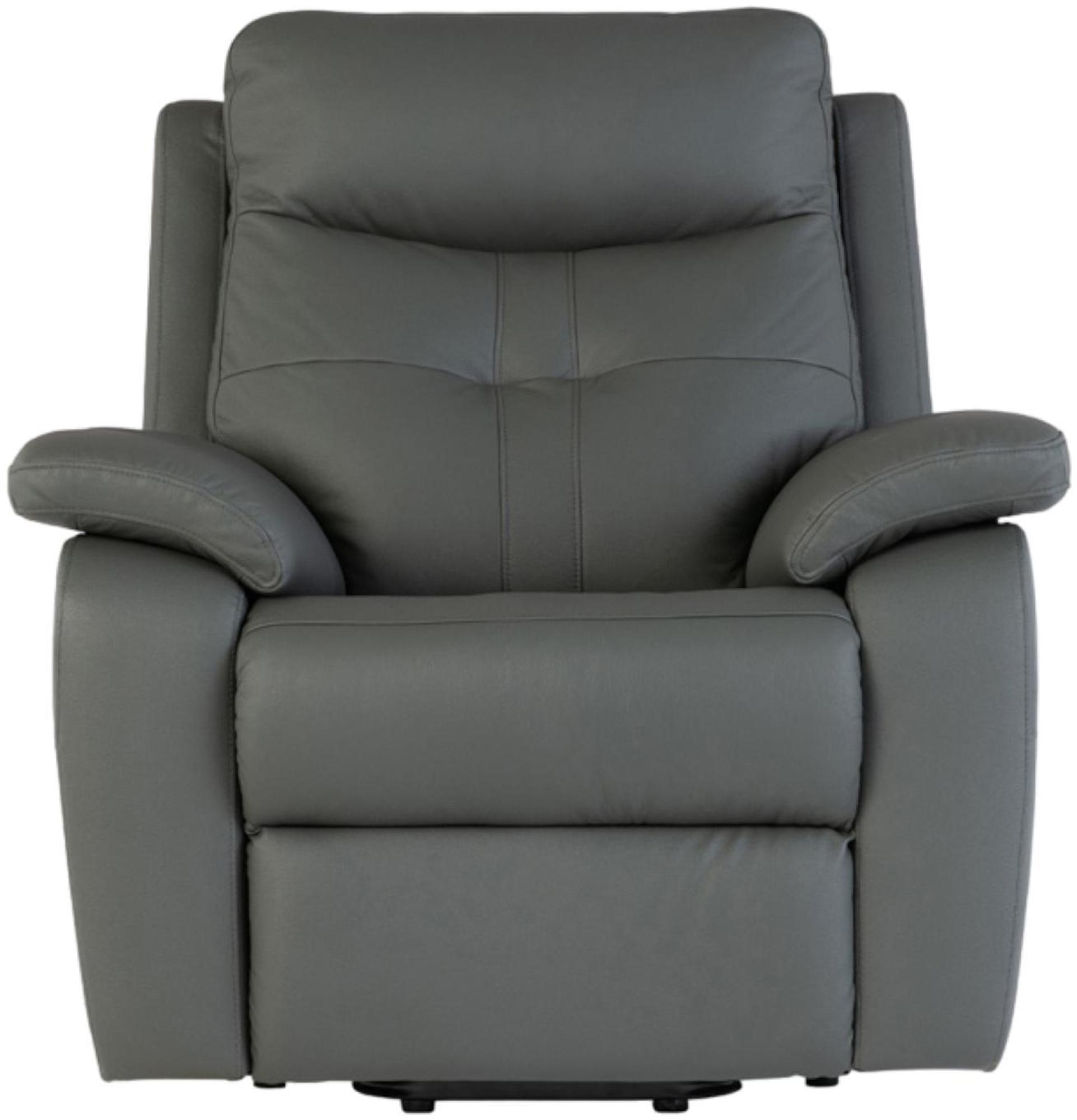 Product photograph of Sophia Charcoal Leather Corner Electric Recliner Sofa from Choice Furniture Superstore.