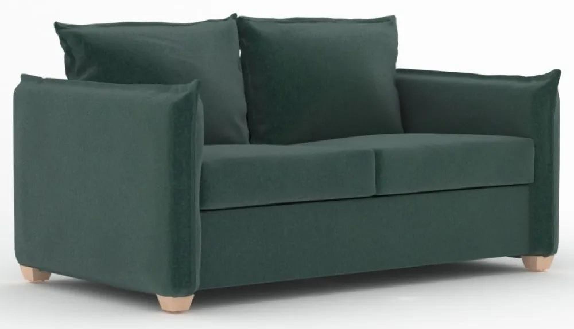 Product photograph of Oliver Sunningdale Bottle Green Fabric 2 Seater Sofa Bed from Choice Furniture Superstore.