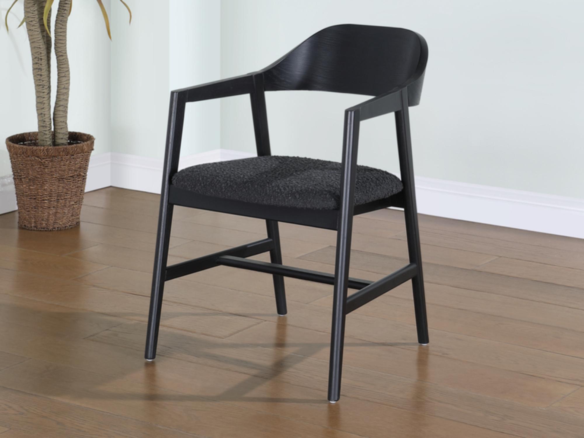 Product photograph of Set Of 2 Carrington Black Oak Carver Dining Chair from Choice Furniture Superstore.