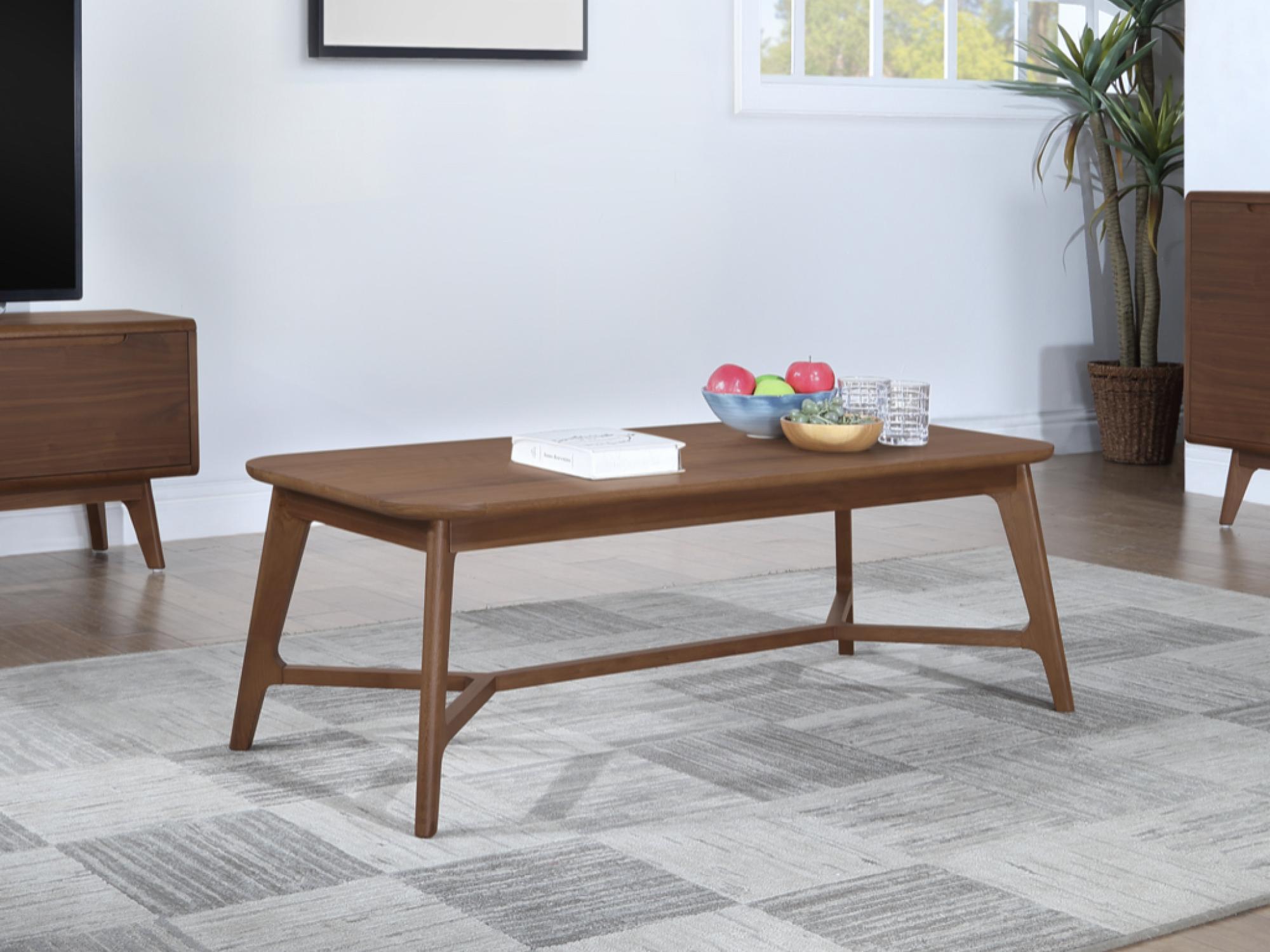 Product photograph of Carrington Walnut 120cm Coffee Table from Choice Furniture Superstore.