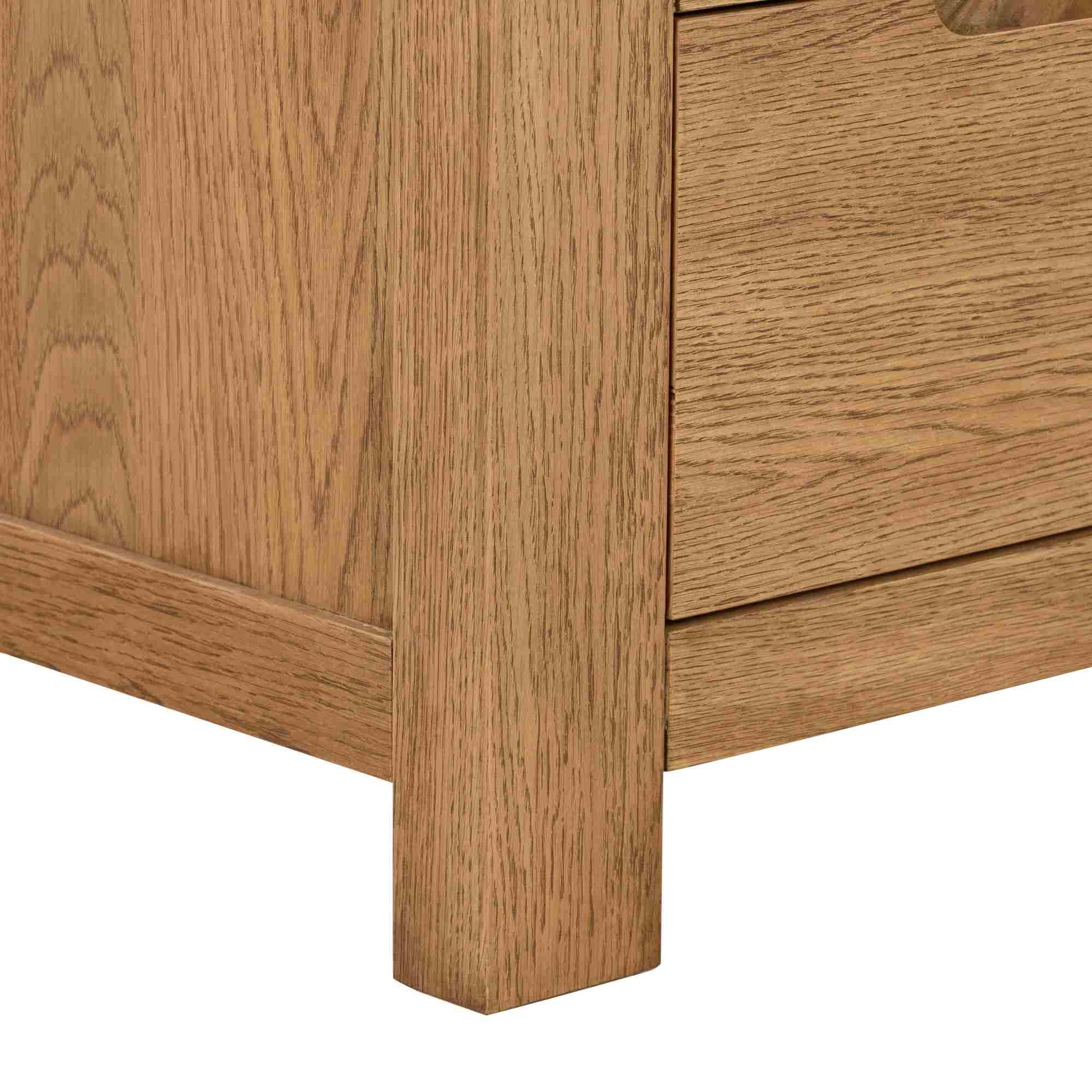 Product photograph of Bergen Oak 2 3 Drawer Chest from Choice Furniture Superstore.