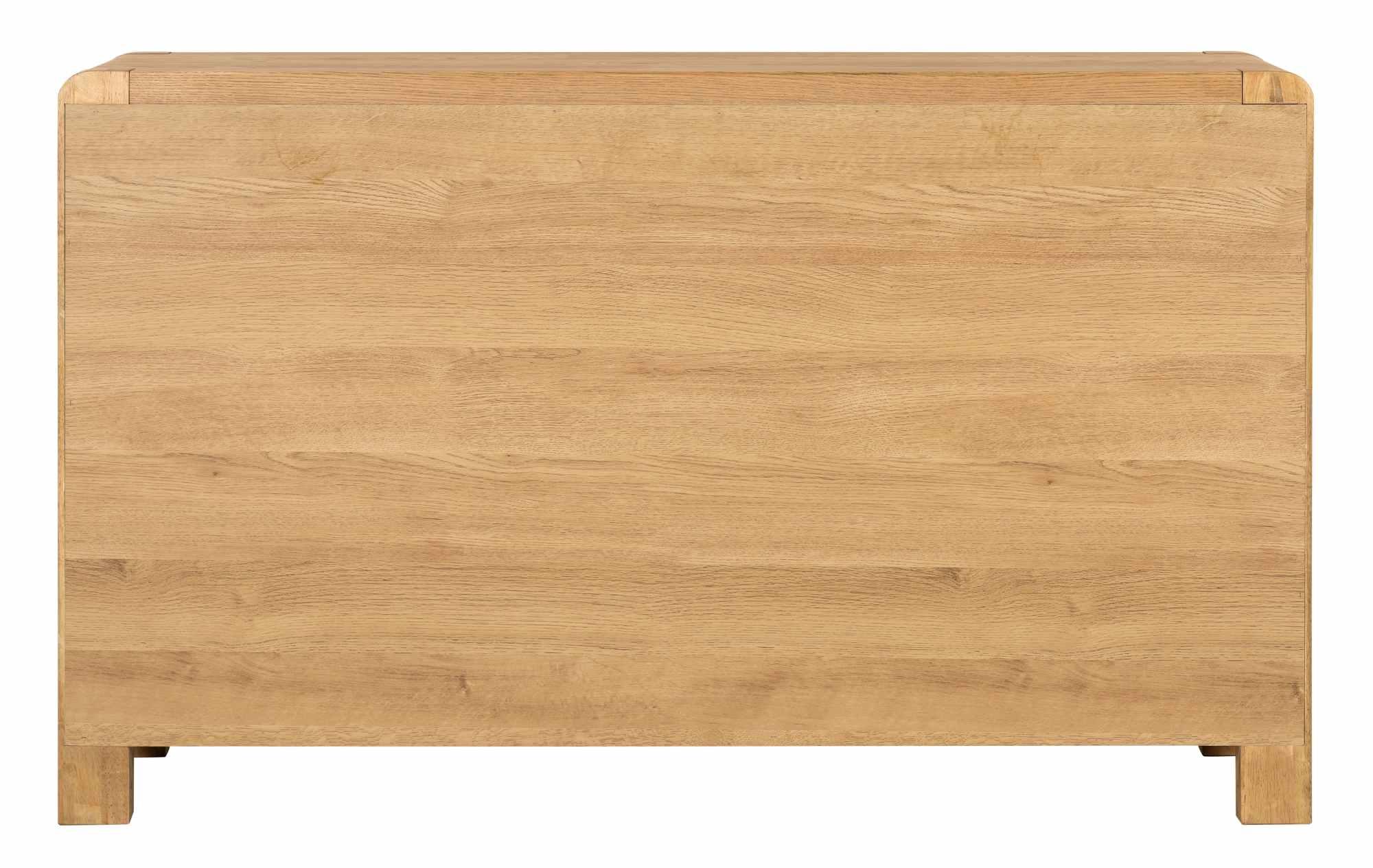 Product photograph of Bergen Oak 4 3 Drawer Chest from Choice Furniture Superstore.