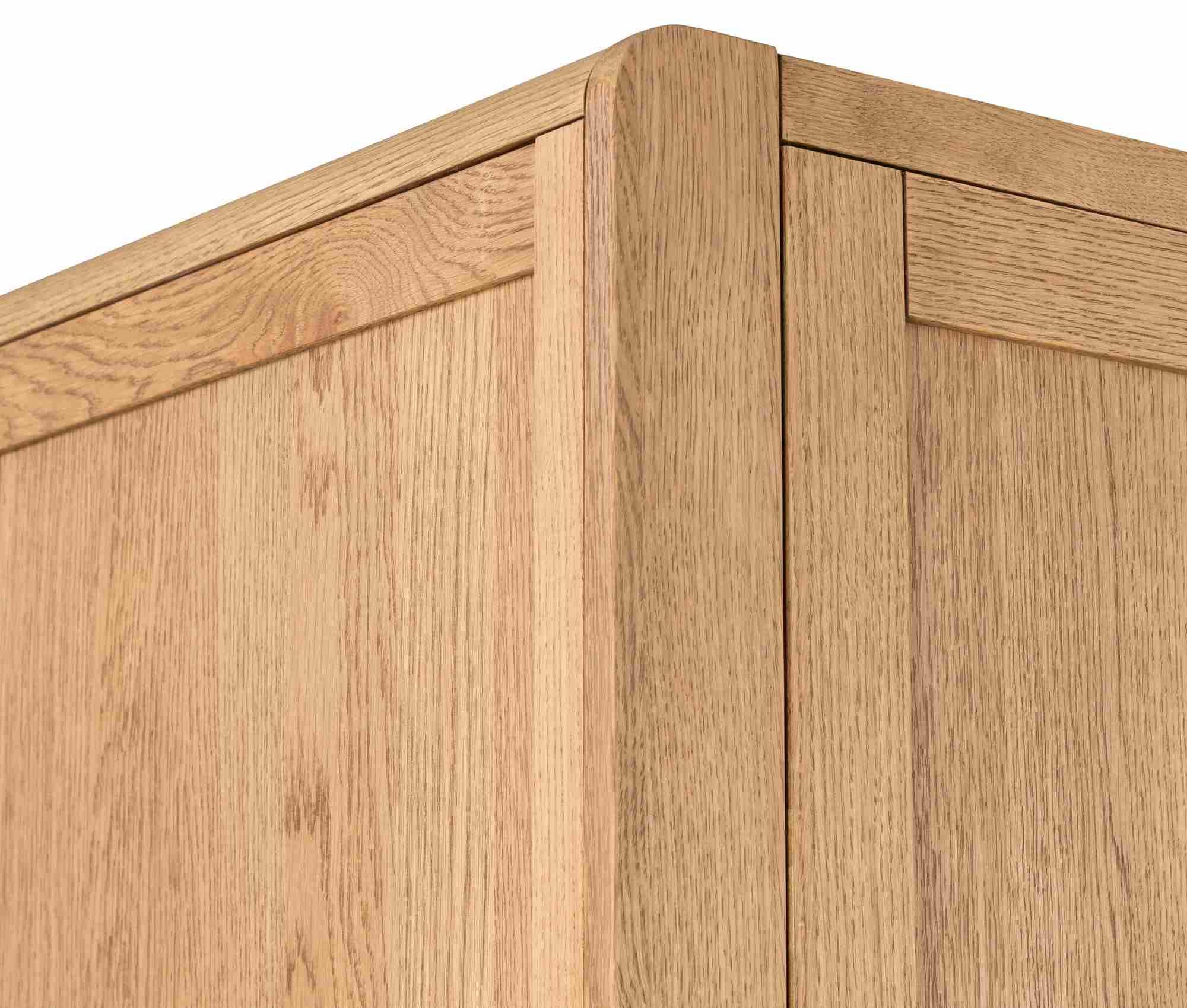 Product photograph of Bergen Oak 2 Door Gents Combi Wardrobe from Choice Furniture Superstore.