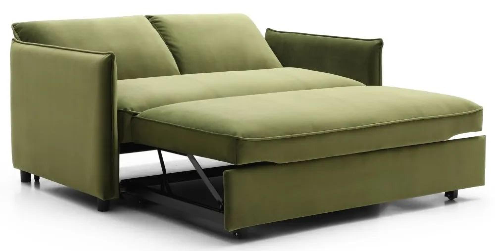 Product photograph of Blaire Athena Olive Velvet Fabric 2 Seater Sofa Bed from Choice Furniture Superstore.