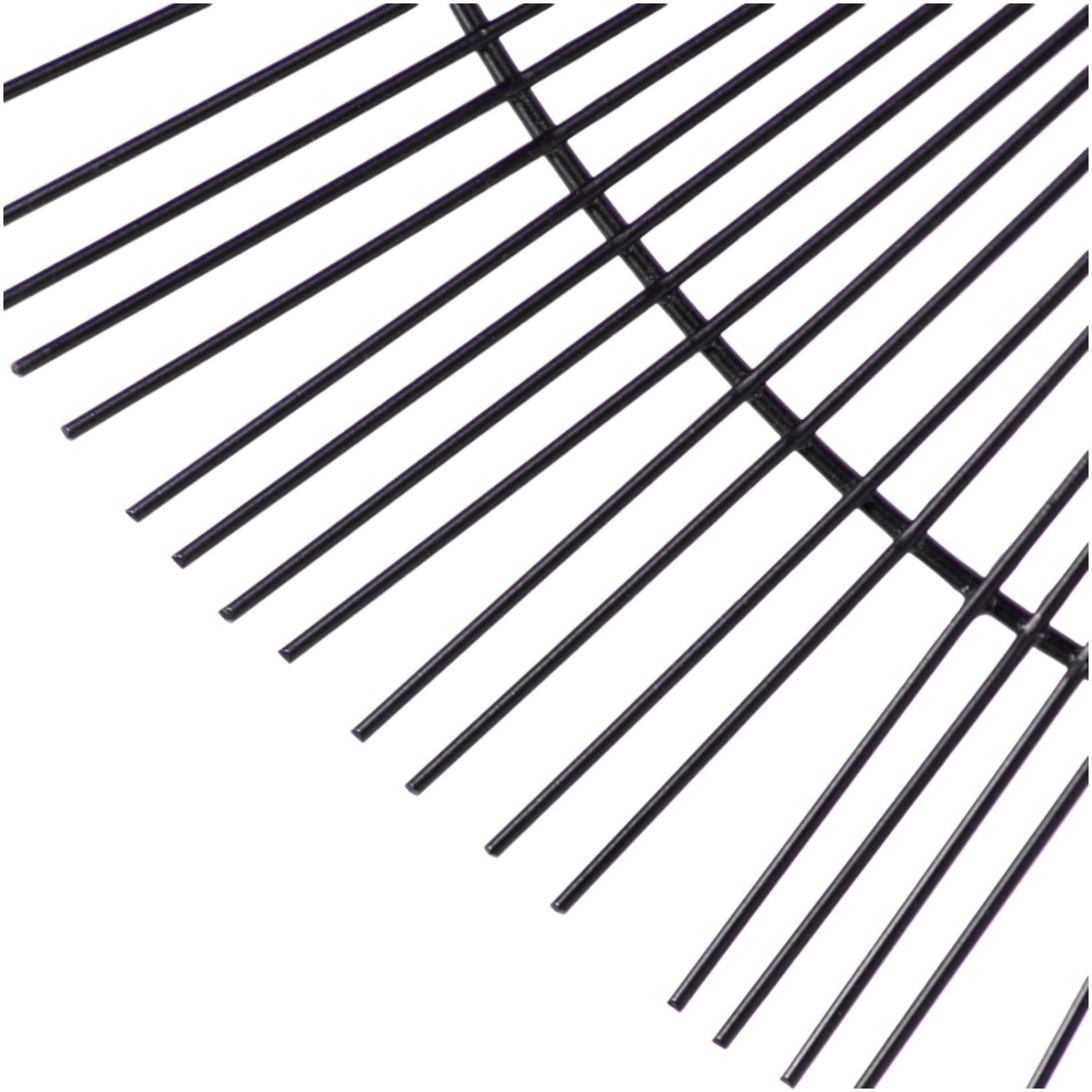 Product photograph of Wire Black Round Circular Wall Mirror from Choice Furniture Superstore.