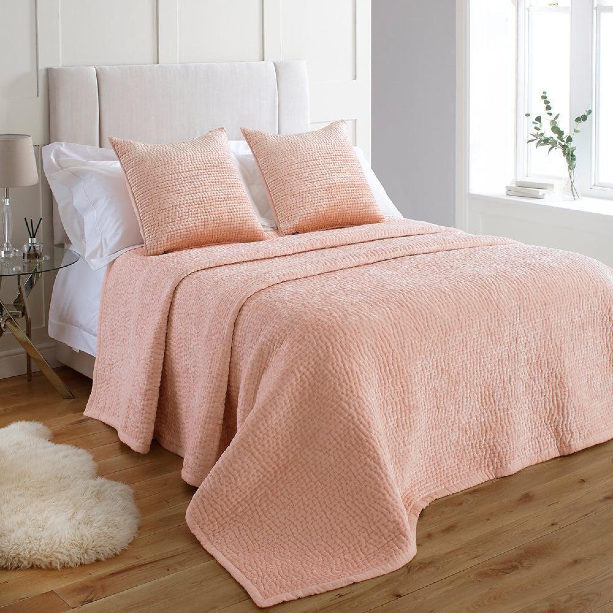 Product photograph of Brooklands Blush Bedspread from Choice Furniture Superstore.