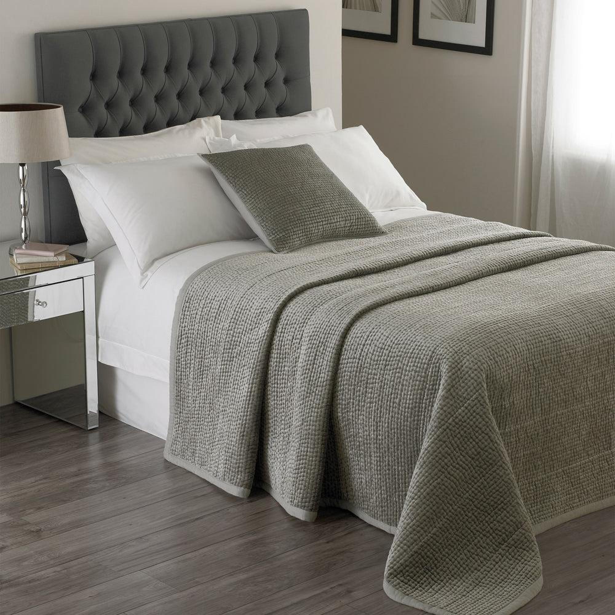 Product photograph of Brooklands Silver Bedspread from Choice Furniture Superstore.