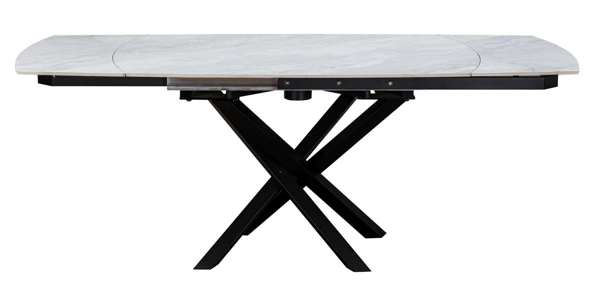 Product photograph of Elco Pearla Grey Ceramic 4-6 Seater Extending Dining Table from Choice Furniture Superstore.