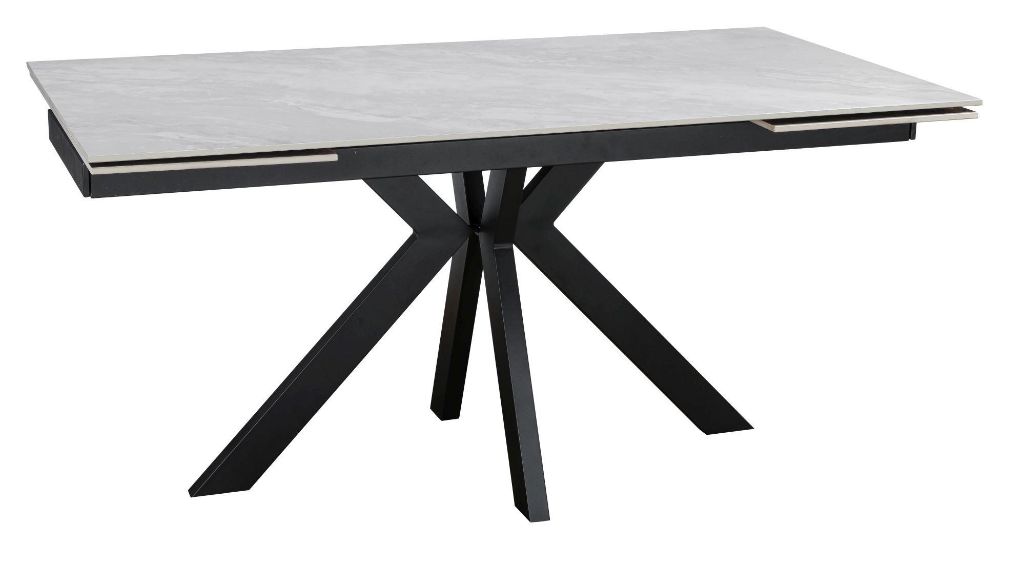 Product photograph of Montura Pearla Grey Ceramic 6-8 Seater Extending Dining Table from Choice Furniture Superstore.