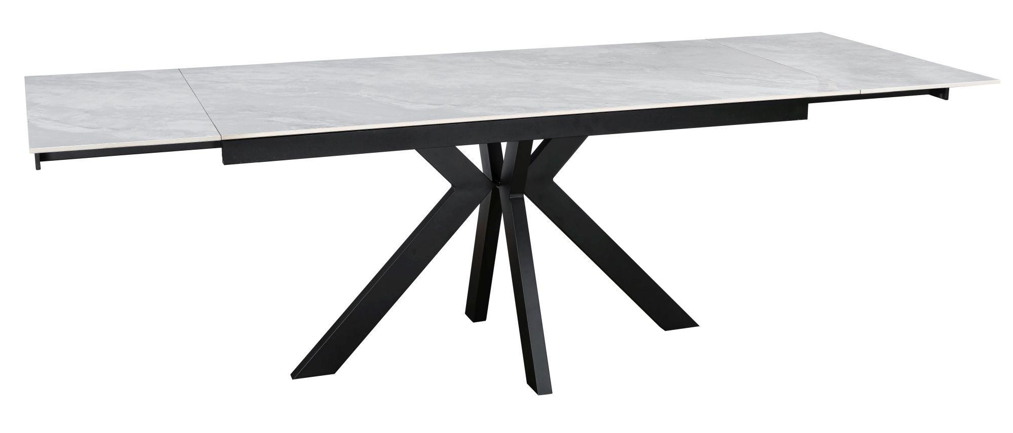 Product photograph of Montura Pearla Grey Ceramic 6-8 Seater Extending Dining Table from Choice Furniture Superstore.