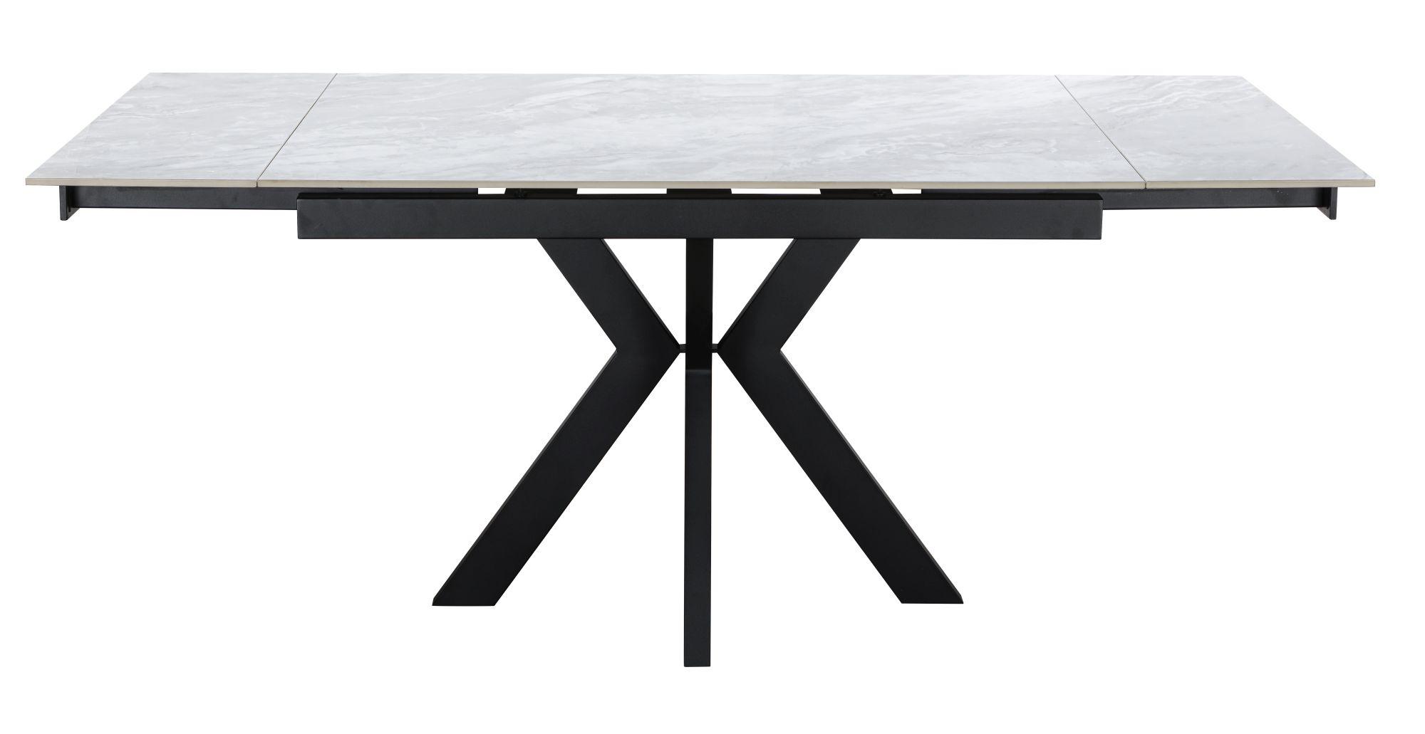 Product photograph of Valier Pearla Grey Ceramic 4-6 Seater Extending Dining Table from Choice Furniture Superstore.