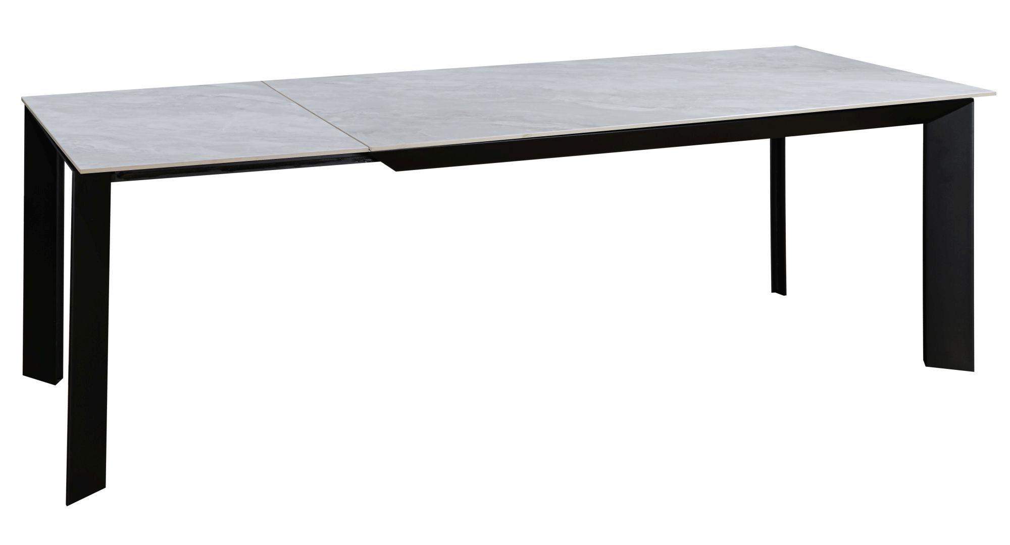 Product photograph of Ankeny Pearla Grey Ceramic 6-8 Seater Extending Dining Table from Choice Furniture Superstore.