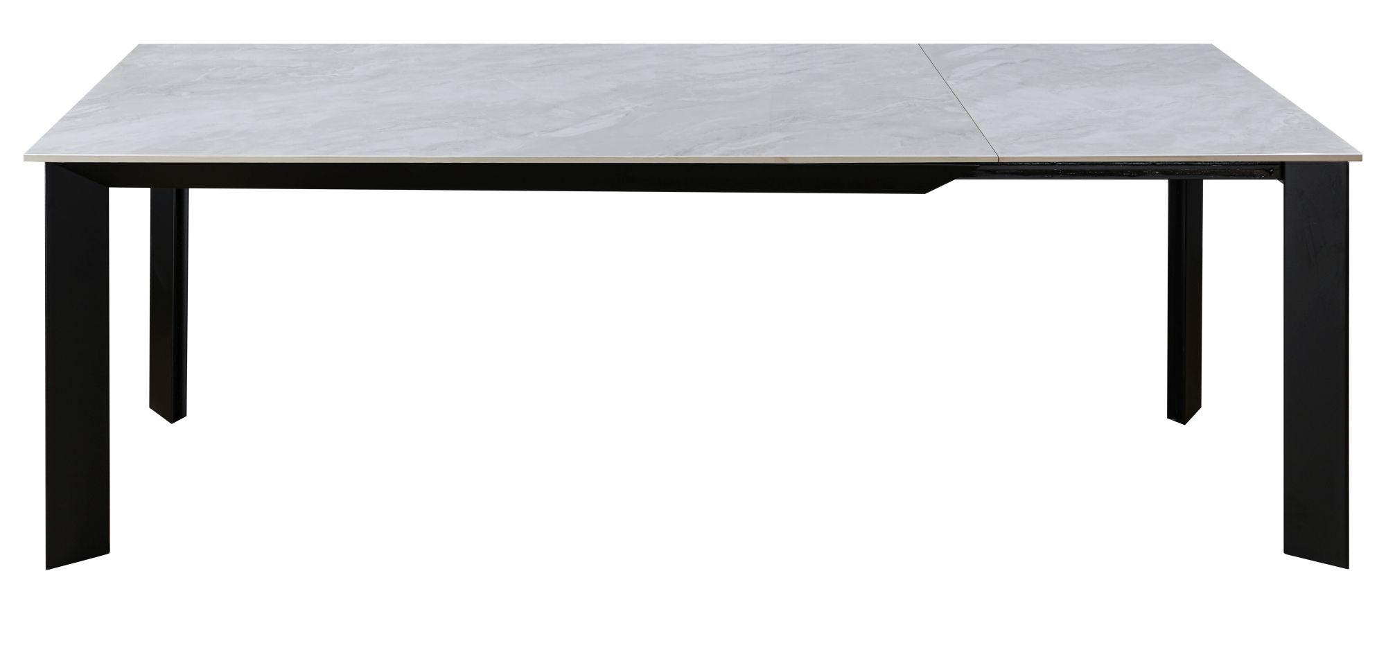 Product photograph of Ankeny Pearla Grey Ceramic 6-8 Seater Extending Dining Table from Choice Furniture Superstore.