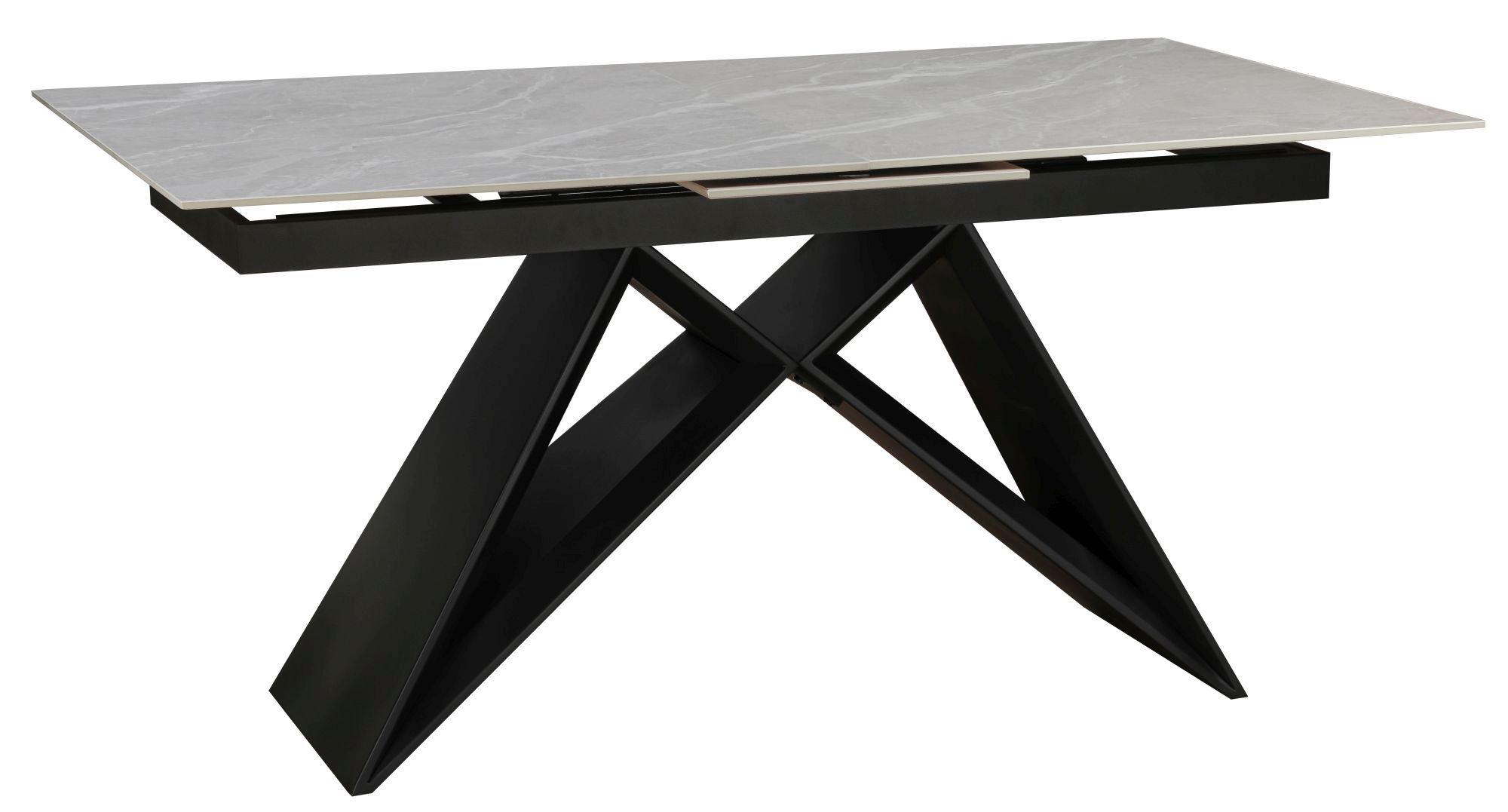 Product photograph of Tifton Argento Grey Ceramic 6-8 Seater Extending Dining Table from Choice Furniture Superstore.