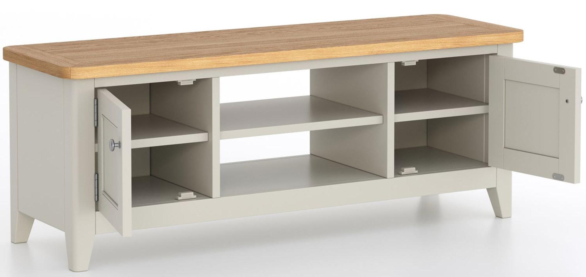 Product photograph of Arden Grey Painted 120cm Tv Unit from Choice Furniture Superstore.