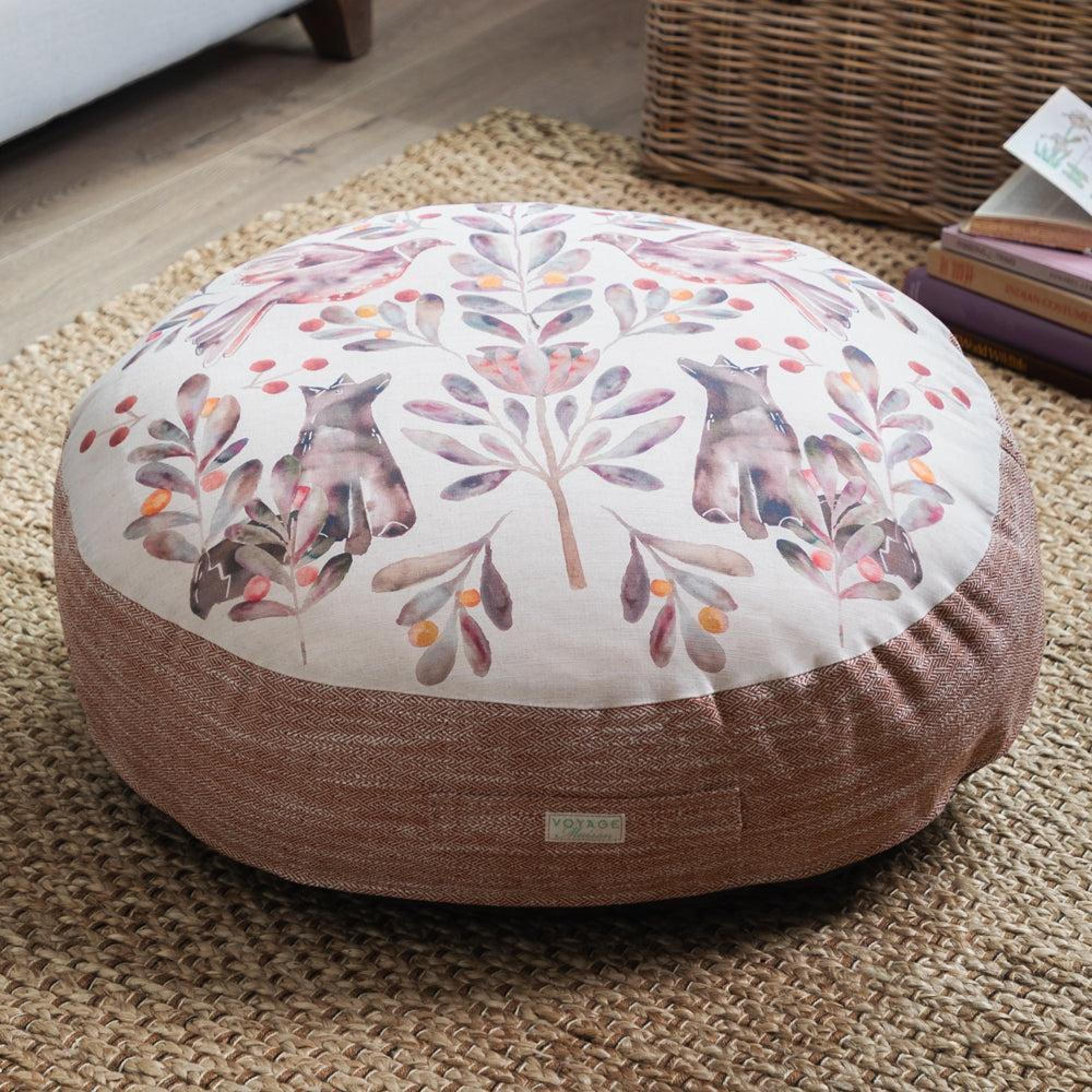 Product photograph of Voyage Maison Otsu Mulberry Printed Feather Floor Cushion from Choice Furniture Superstore.