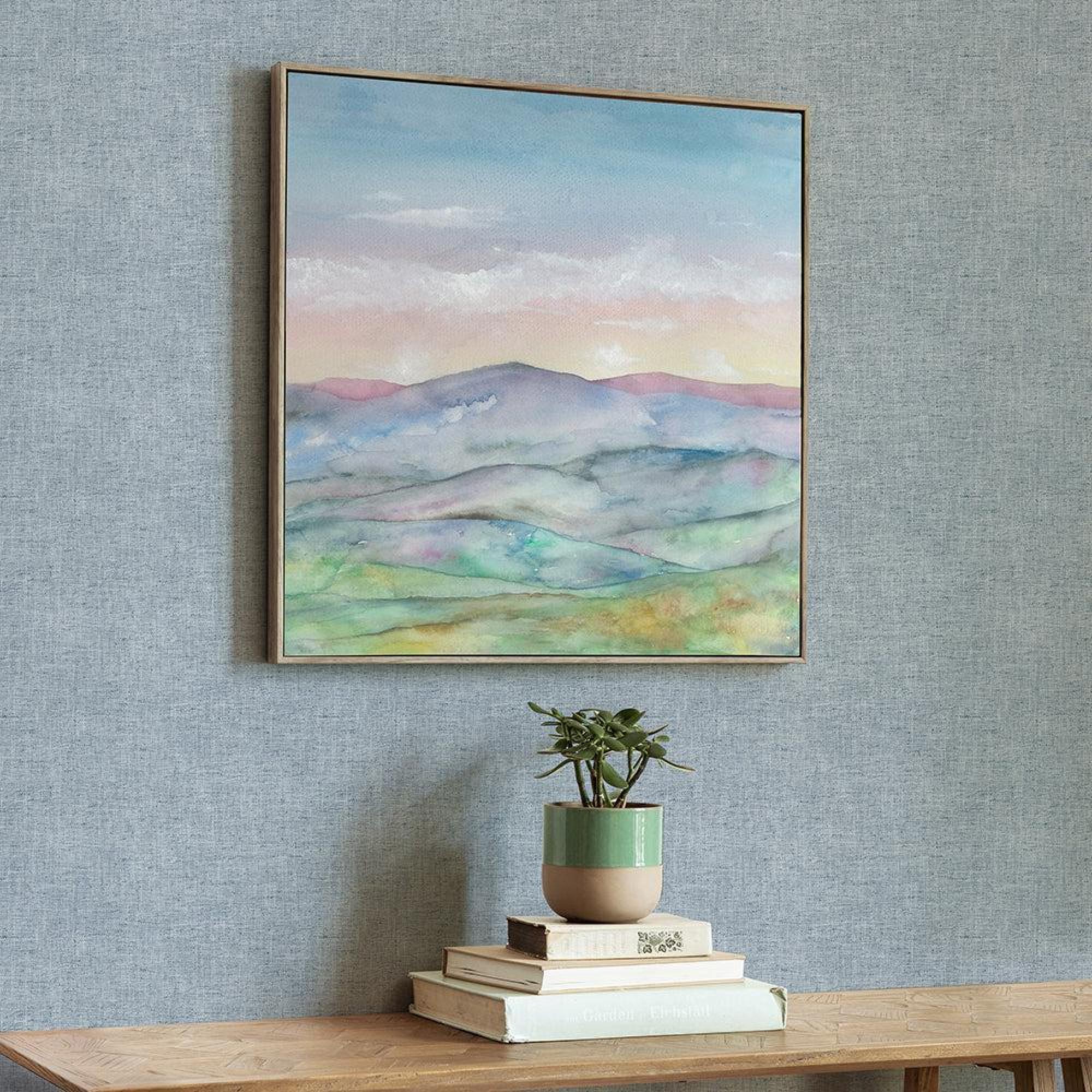 Product photograph of Voyage Maison Alder Stone Celeste Framed Canvas from Choice Furniture Superstore.