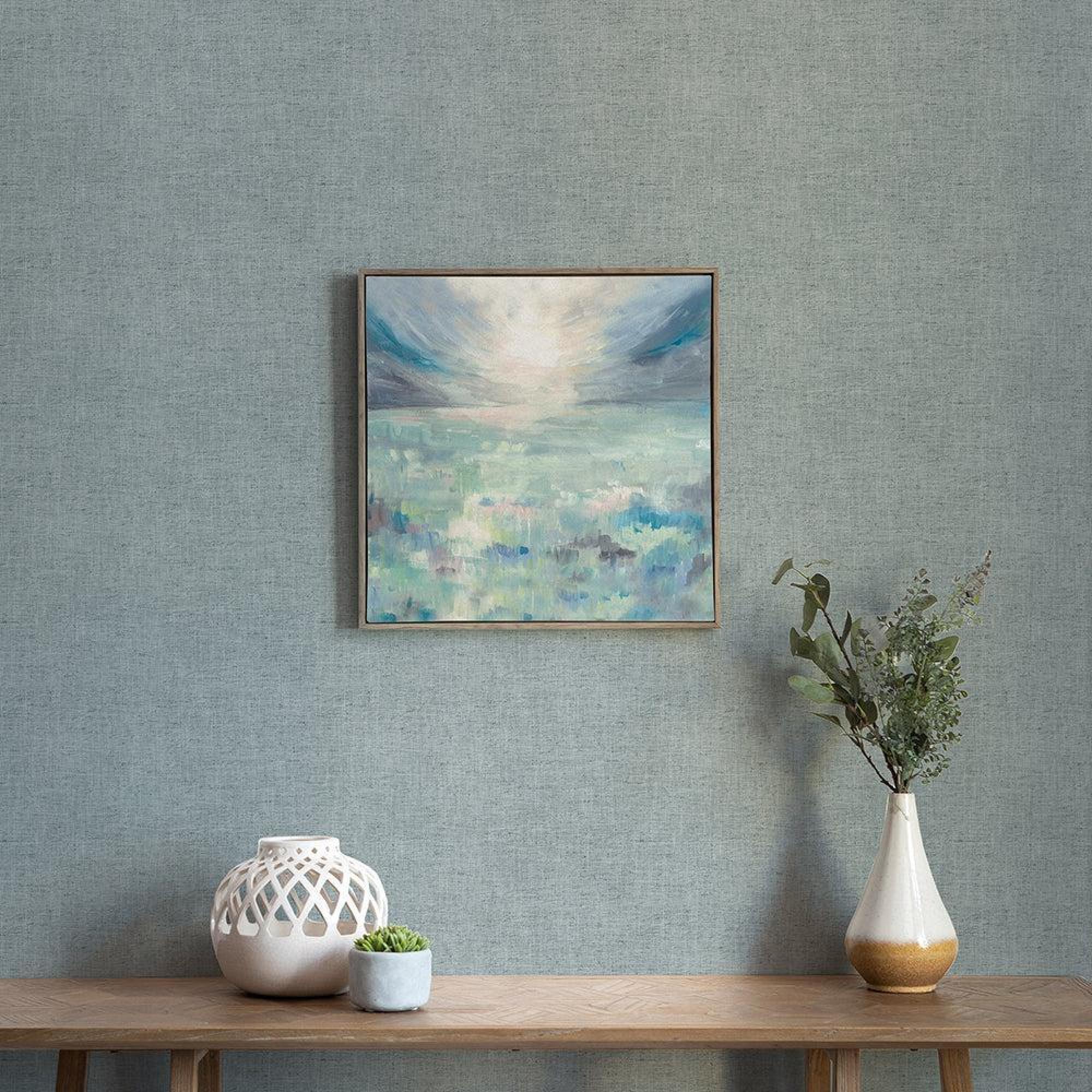 Product photograph of Voyage Maison Dusky Stone Isles Framed Canvas from Choice Furniture Superstore.