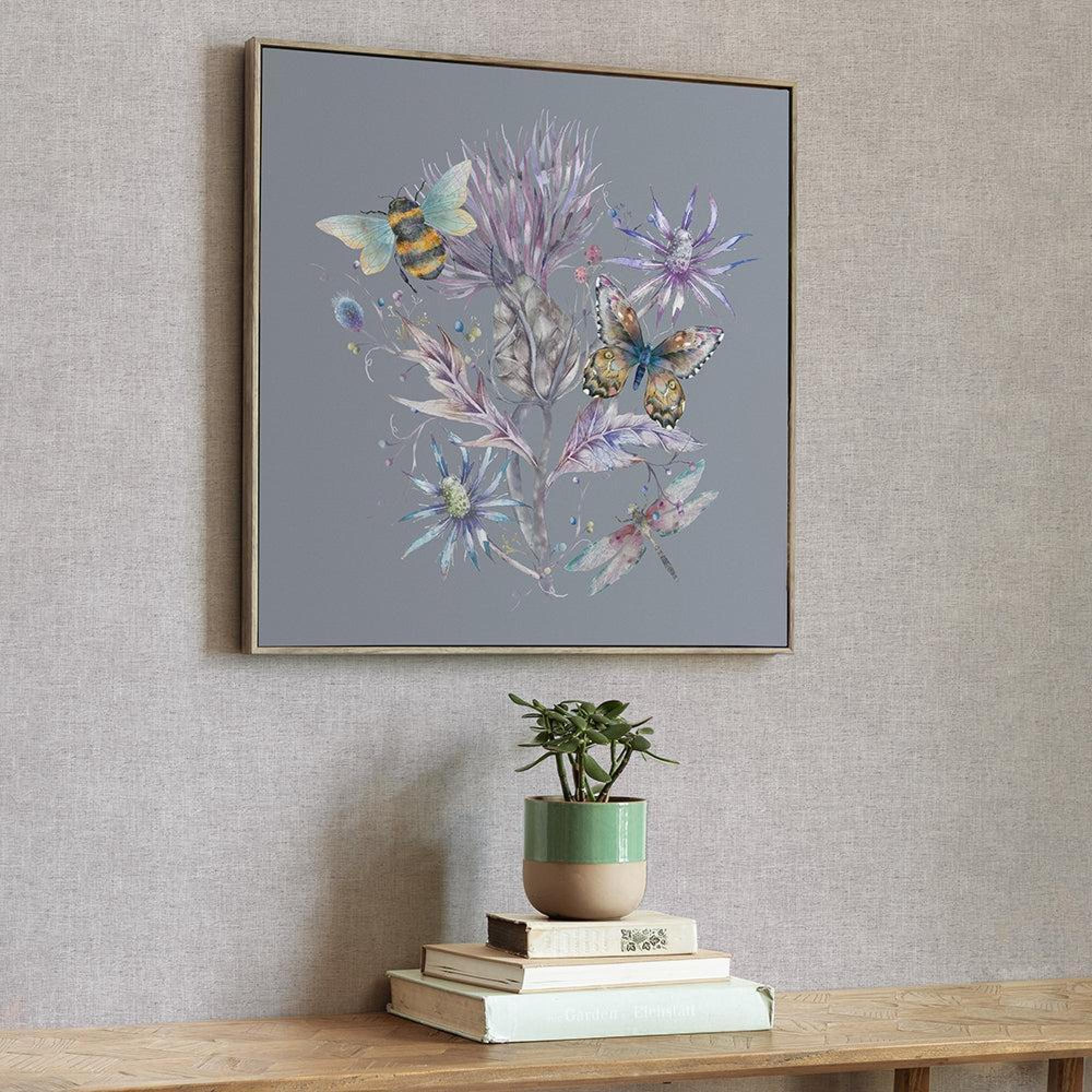 Product photograph of Voyage Maison Elysium Storm Stone Framed Canvas from Choice Furniture Superstore.