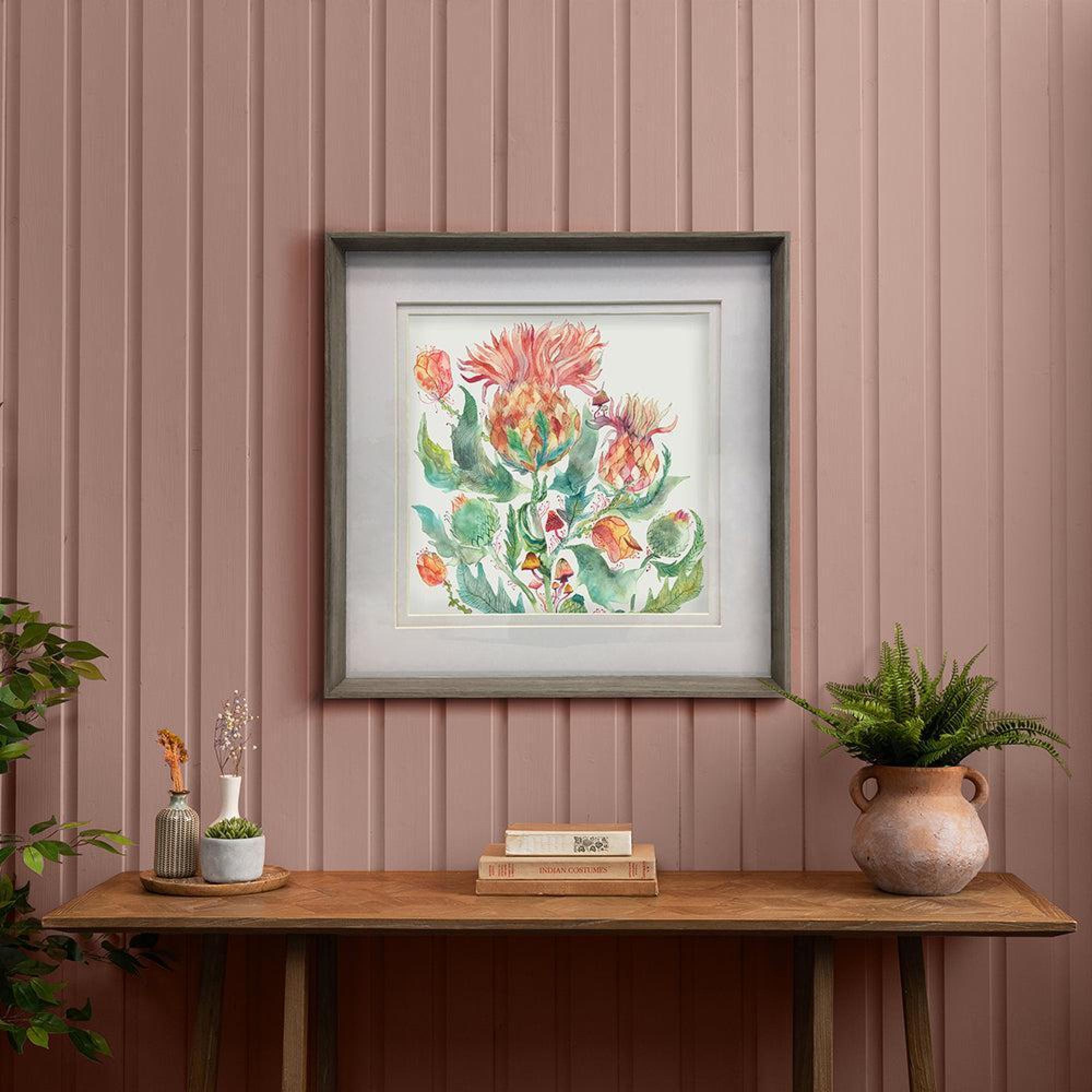 Product photograph of Voyage Maison Enchanting Thistle Nut Framed Print from Choice Furniture Superstore.