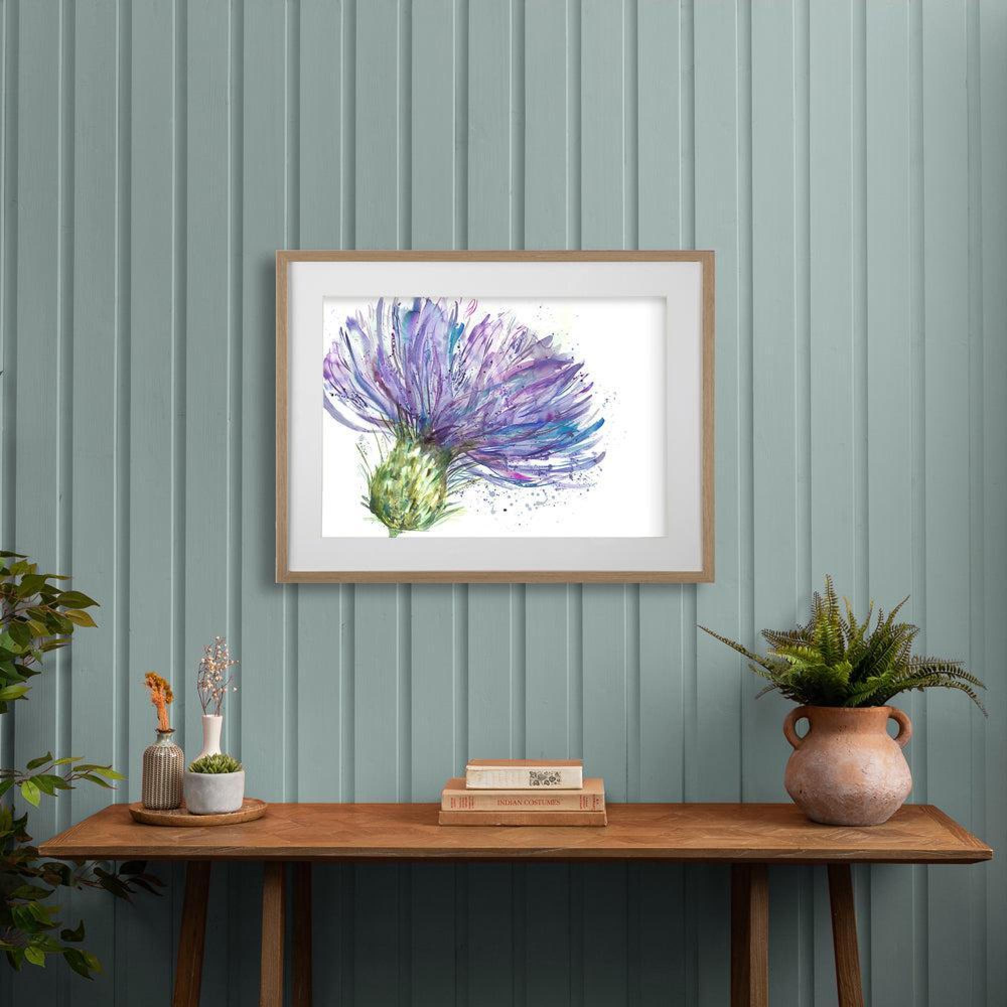 Product photograph of Voyage Maison Expressive Tobacco Thistle Framed Print from Choice Furniture Superstore.