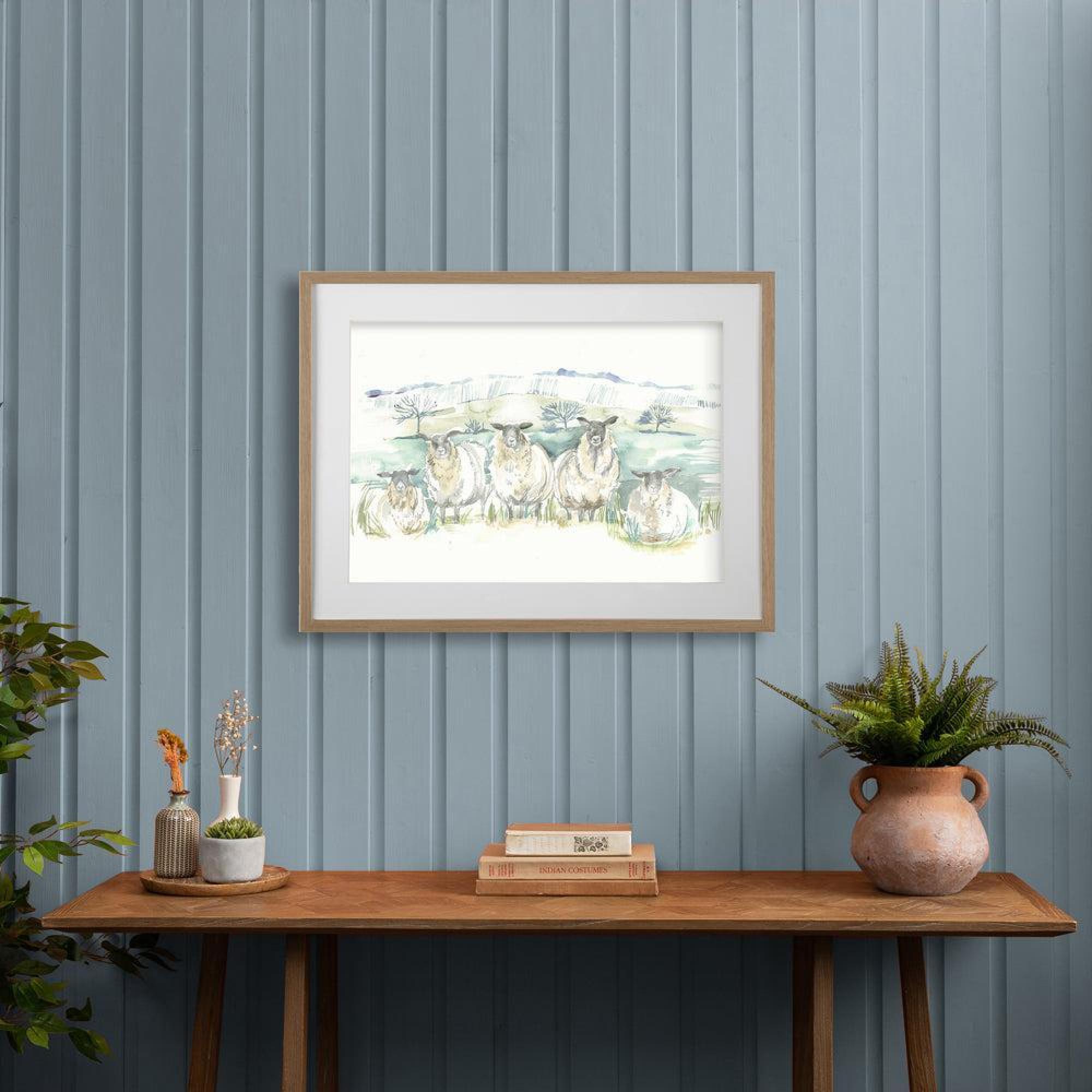 Product photograph of Voyage Maison Graze Tobacco Framed Print from Choice Furniture Superstore.