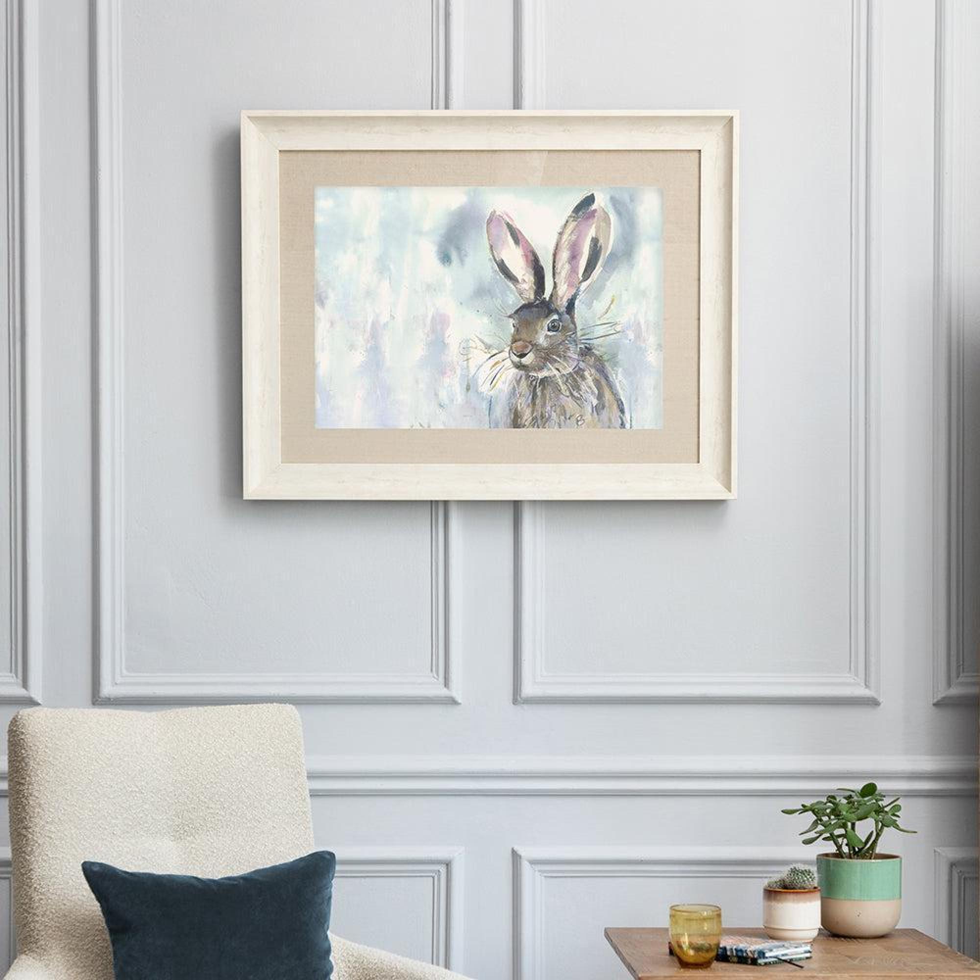 Product photograph of Voyage Maison Harriet Hare Birch Framed Print - 70cm X 90cm from Choice Furniture Superstore.