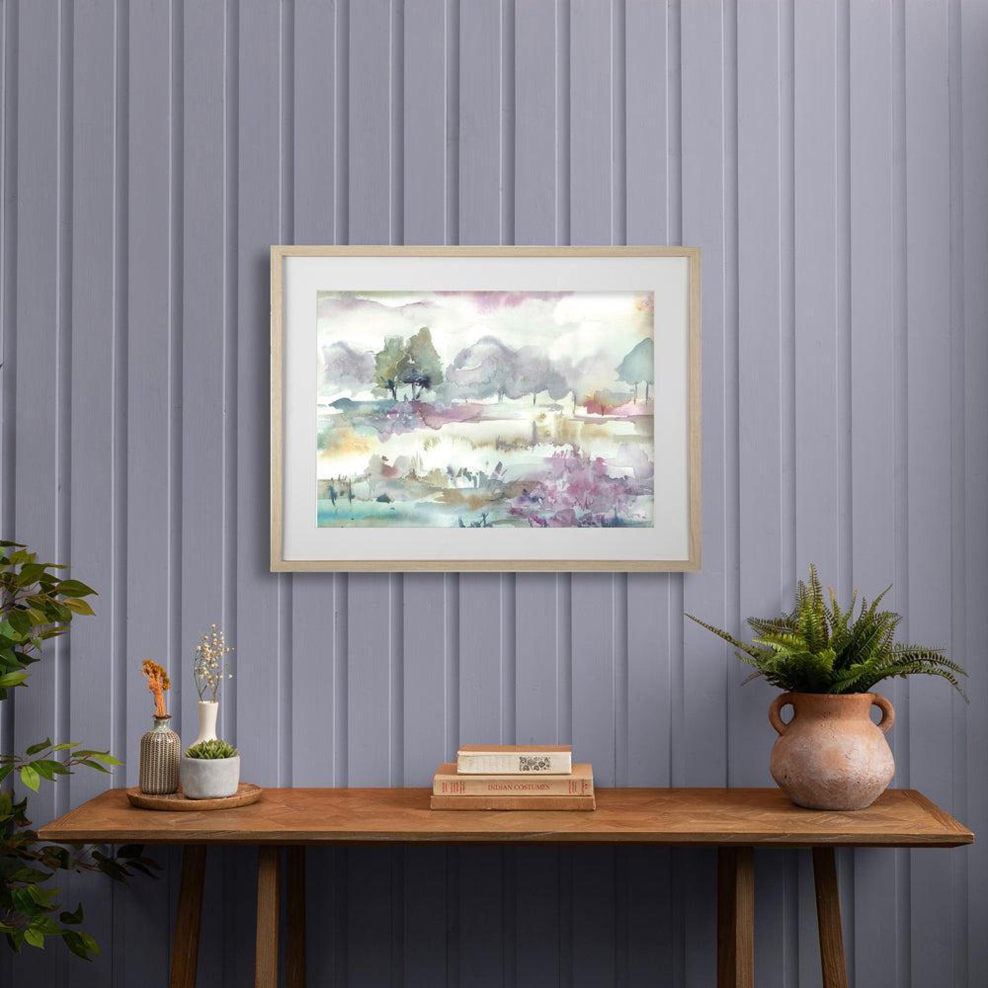 Product photograph of Voyage Maison Heather Moors Natural Framed Print from Choice Furniture Superstore.