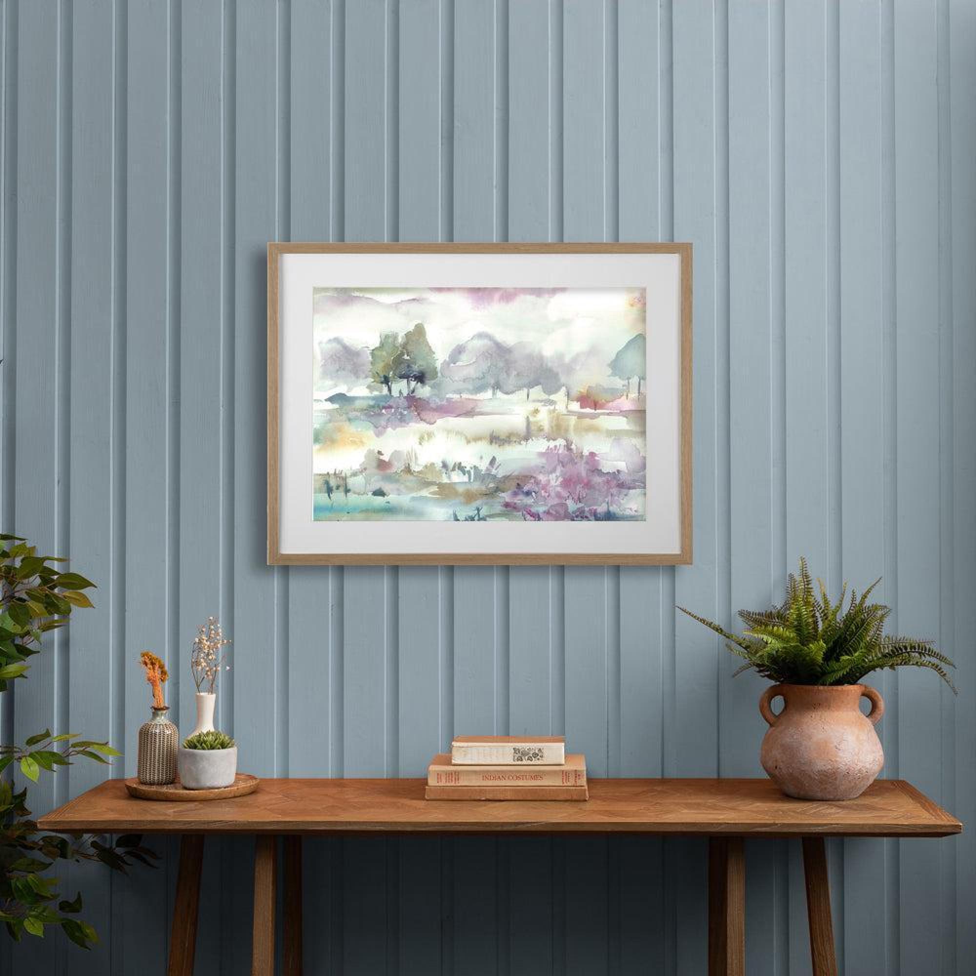 Product photograph of Voyage Maison Heather Moors Tobacco Framed Print from Choice Furniture Superstore.