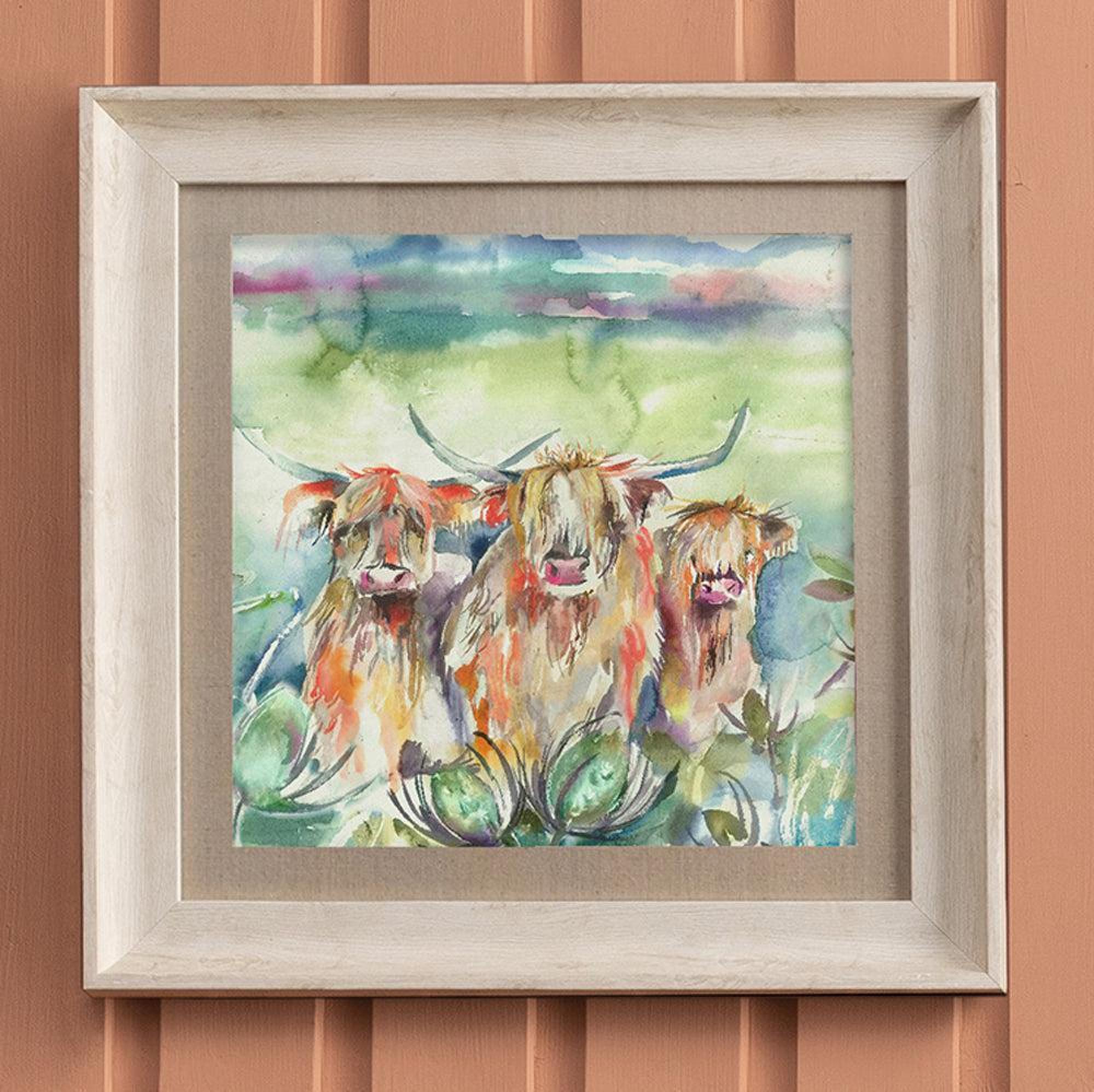 Product photograph of Voyage Maison Heilan Herd Birch Framed Print from Choice Furniture Superstore.