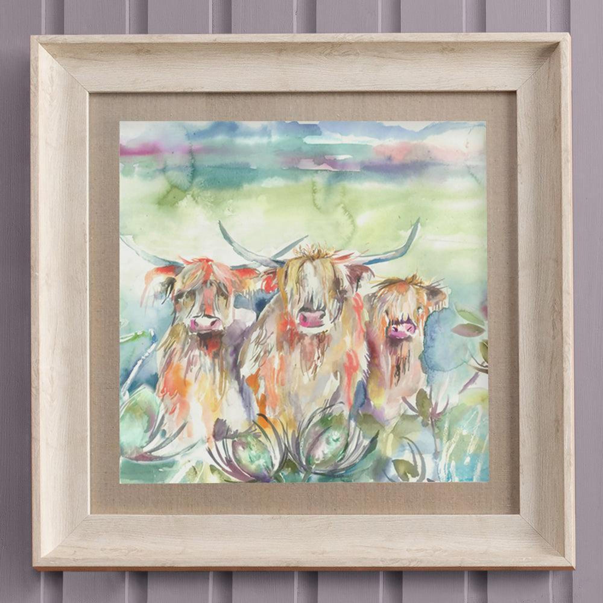 Product photograph of Voyage Maison Heilan Herd Birch Framed Print from Choice Furniture Superstore.