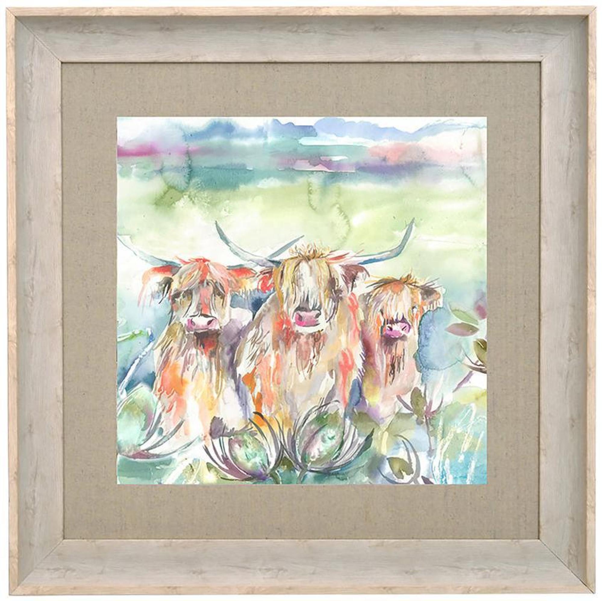 Product photograph of Voyage Maison Heilan Herd Birch Framed Print from Choice Furniture Superstore.