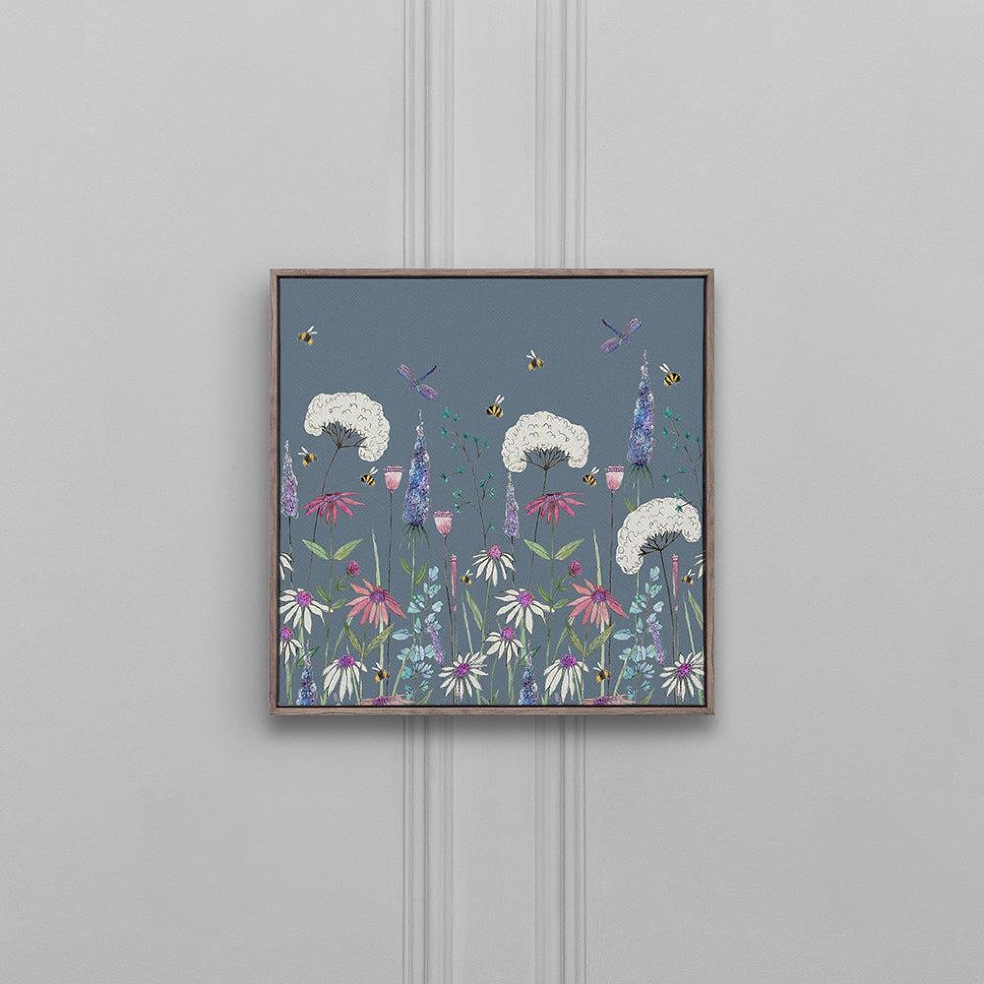 Product photograph of Voyage Maison Hermione Bluebell Framed Canvas from Choice Furniture Superstore.