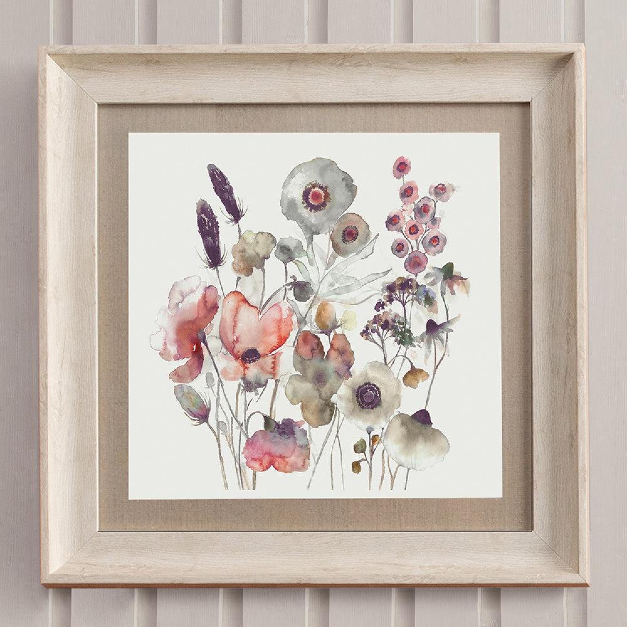 Product photograph of Voyage Maison Hibbertia Birch And Boysenberry Framed Print from Choice Furniture Superstore.