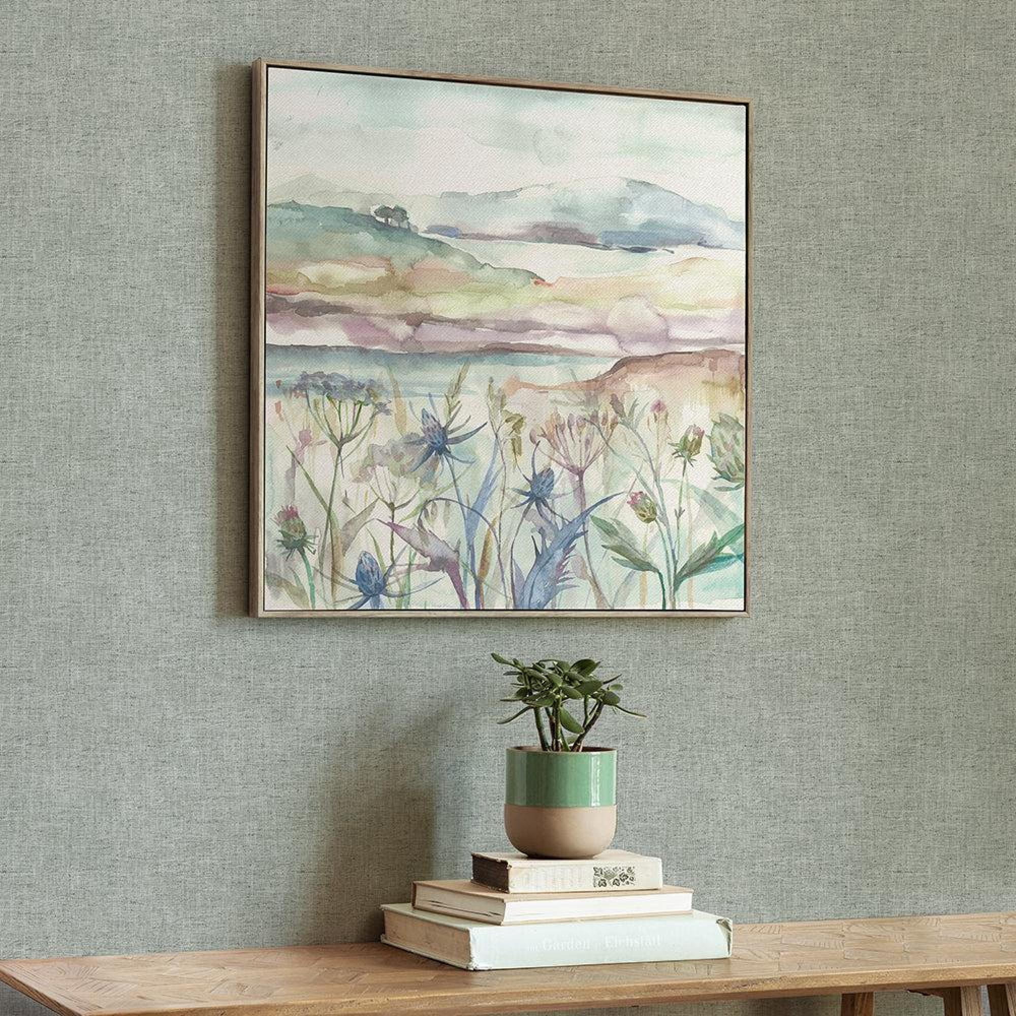 Product photograph of Voyage Maison Highland Haze Stone Framed Canvas - 70cm X 70cm from Choice Furniture Superstore.