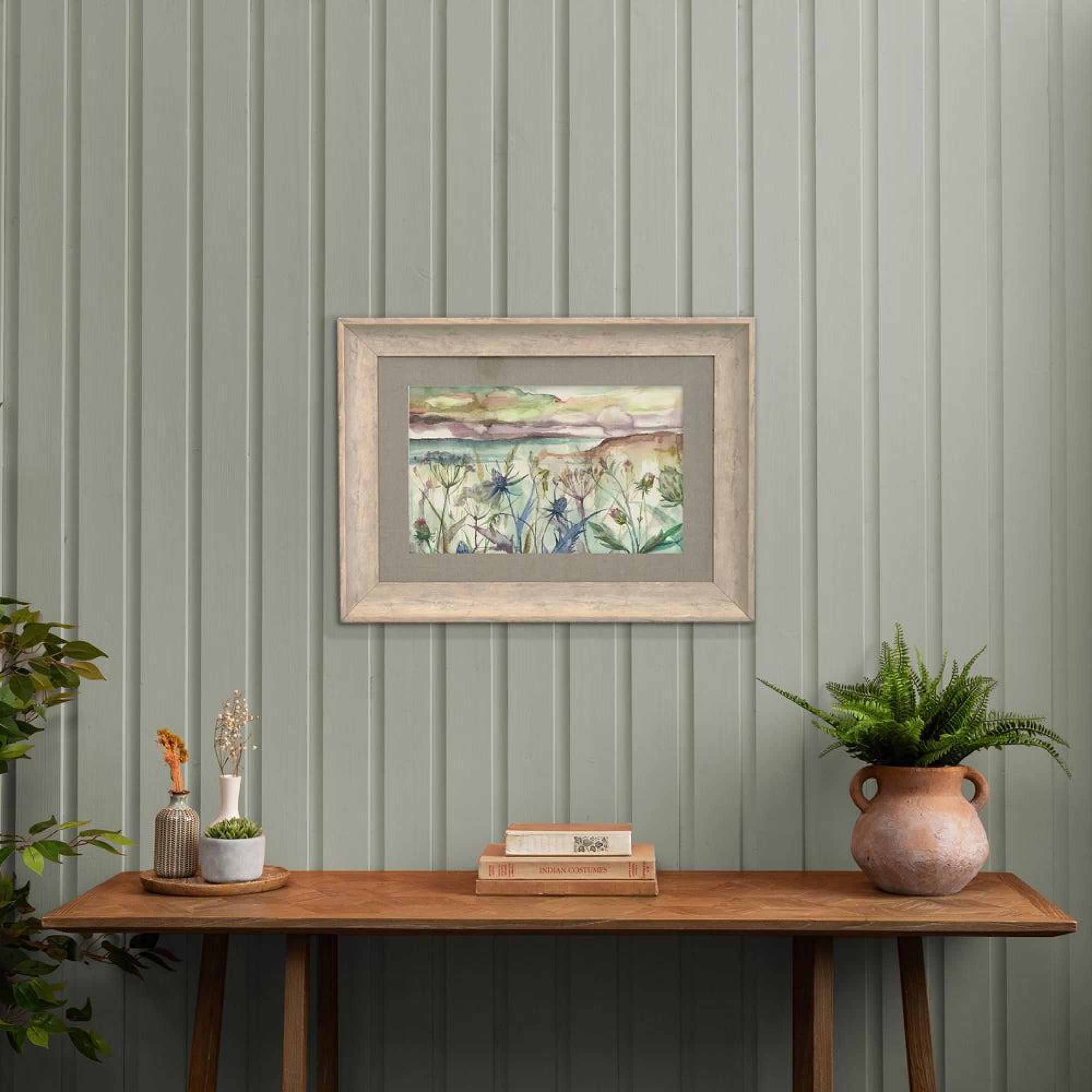 Product photograph of Voyage Maison Highland Haze Birch Framed Print - 52cm X 70cm from Choice Furniture Superstore.