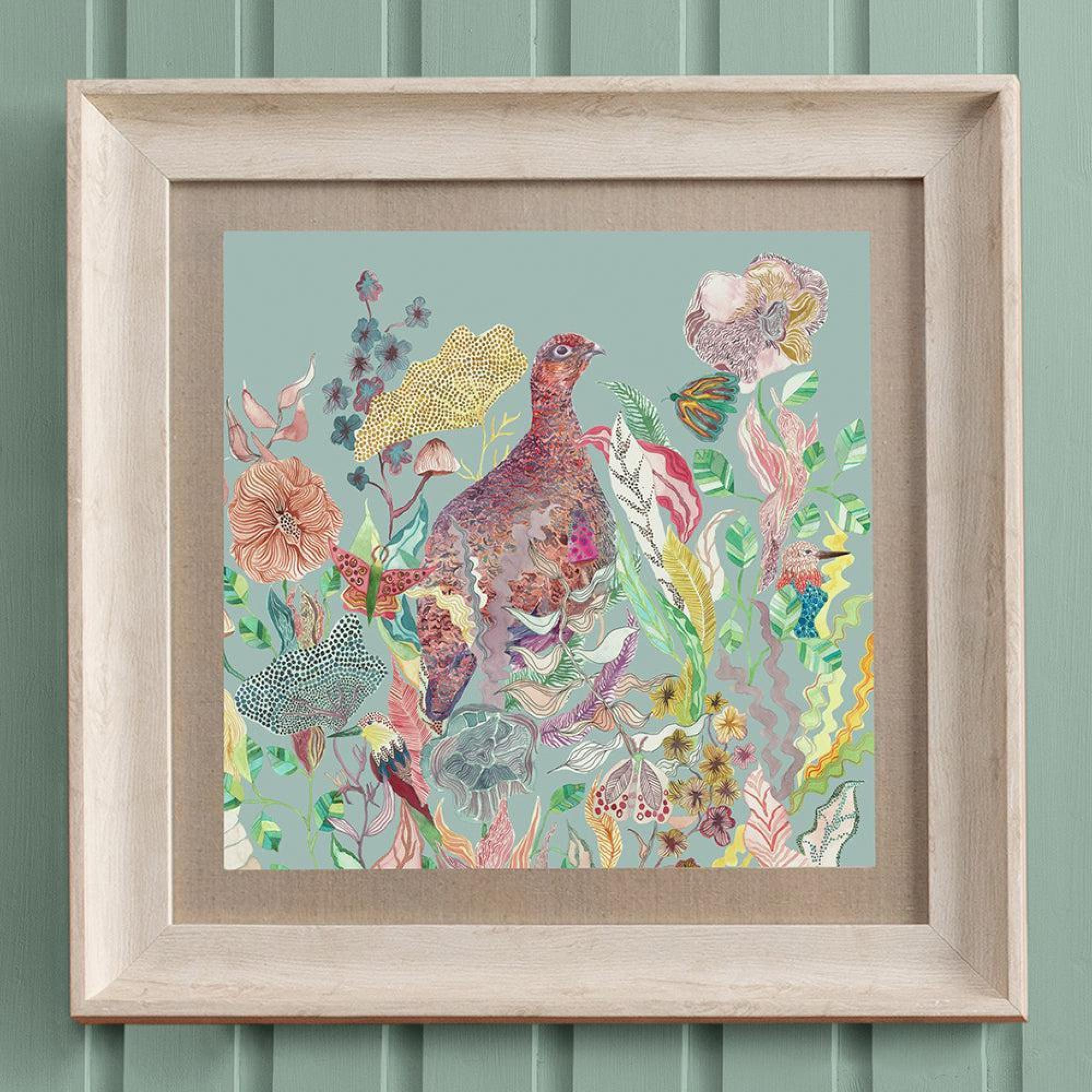 Product photograph of Voyage Maison Lady Grouse Birch Framed Print from Choice Furniture Superstore.