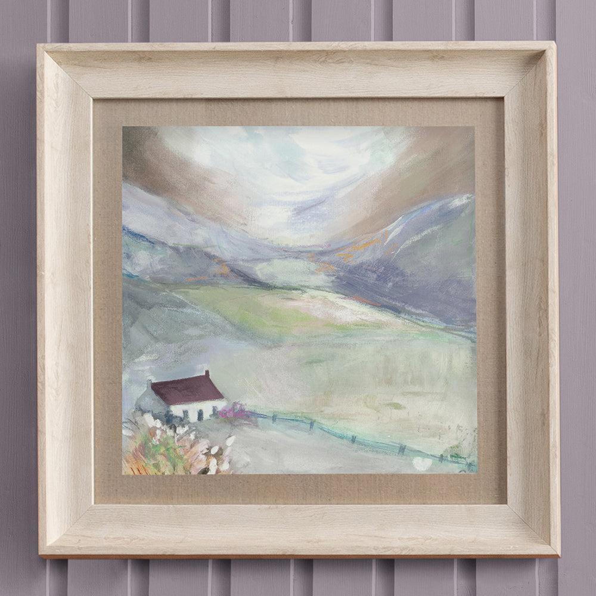 Product photograph of Voyage Maison Lavender Lane Birch Framed Print - 68cm X 68cm from Choice Furniture Superstore.